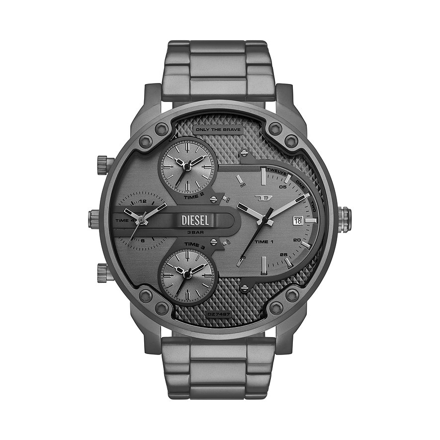 Diesel Herrenuhr MR. DADDY SLIM DZ7487 Edelstahl