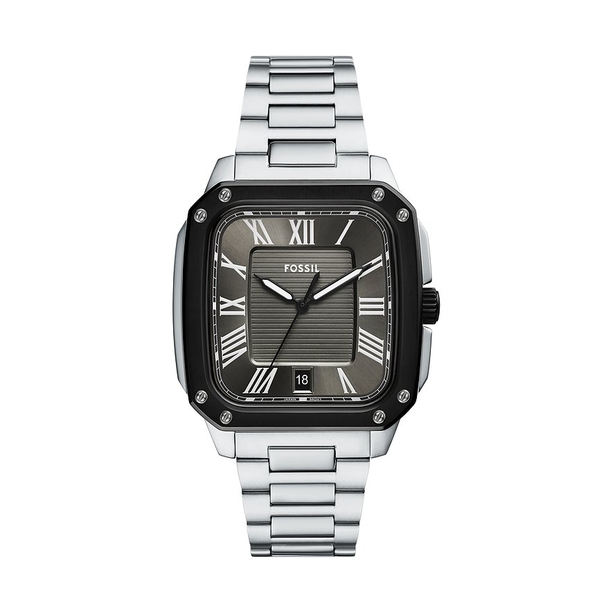 Fossil Herrenuhr Crosby FS6122 Edelstahl