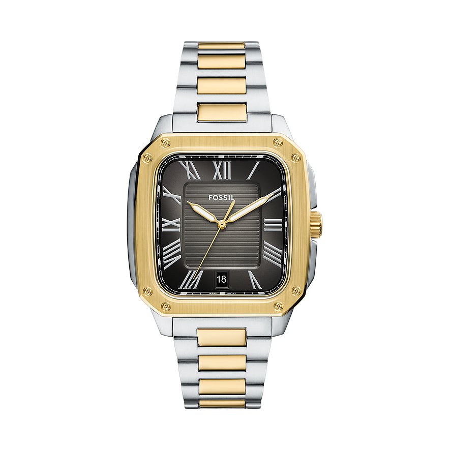 Fossil Herrenuhr Crosby FS6123 Edelstahl