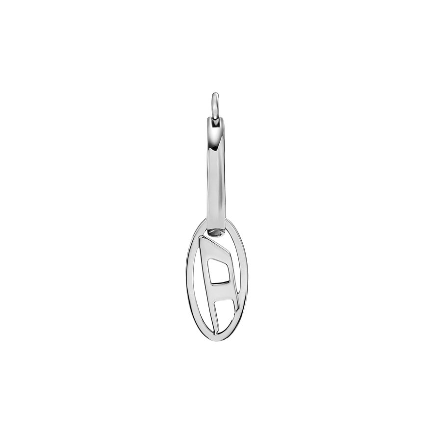 Diesel Einzelner Ohrschmuck Oval D Logo DX1601040 Edelstahl
