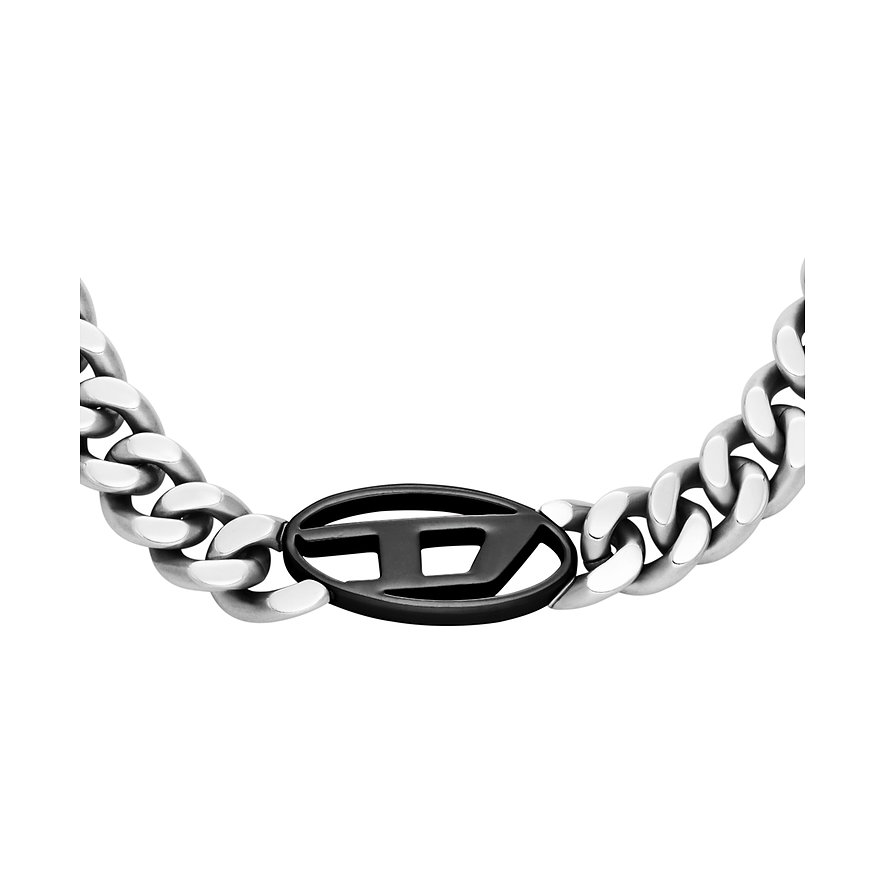 Diesel Kette Oval D Logo DX1635931 Edelstahl