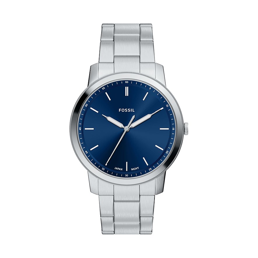 Fossil Herrenuhr Minimalist FS6180 Edelstahl