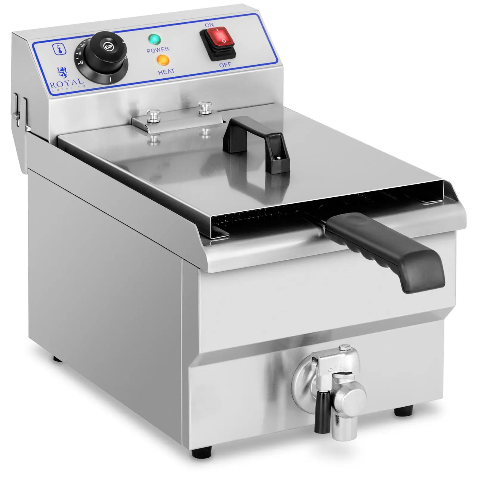 Elektro-Fritteuse - 6,5 l - 3200 W - Ablasshahn - Royal Catering