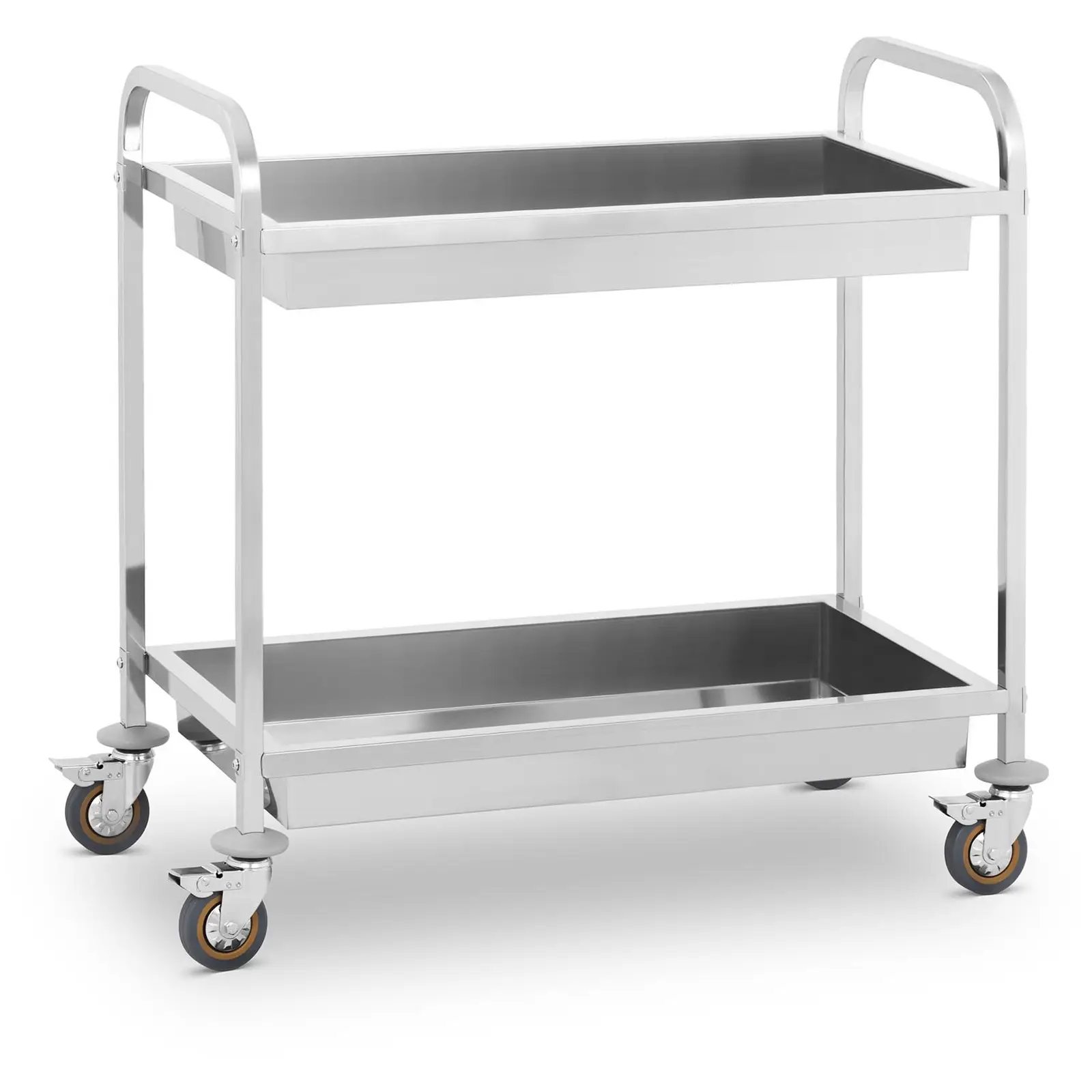 B-Ware Servierwagen - Edelstahl - 2 Mulden - Ablagen: 83 x 43 cm - 320 kg - Royal Catering