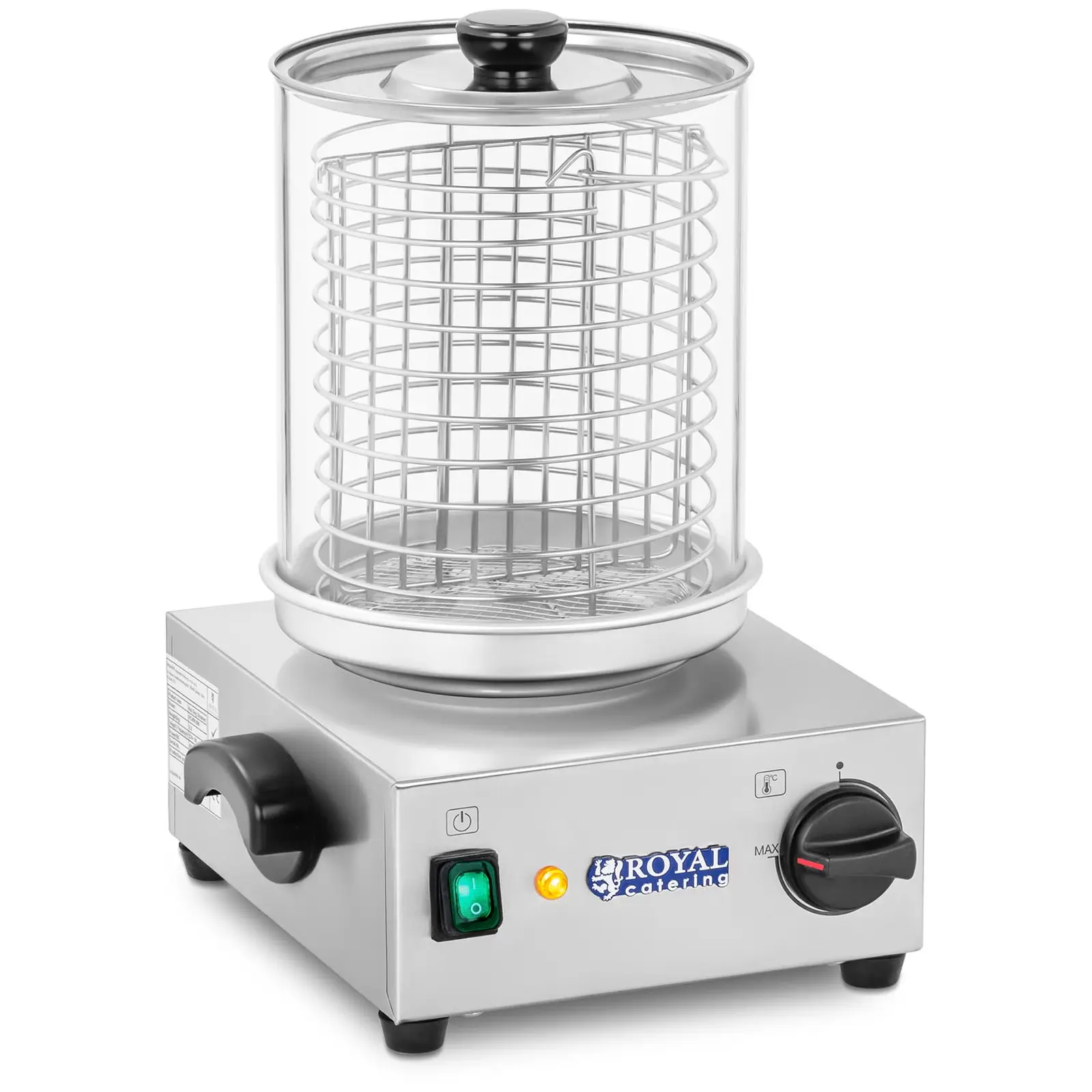 Royal Catering B-Ware Hot-Dog-Maker 800 W - bis zu 40 Würstchen