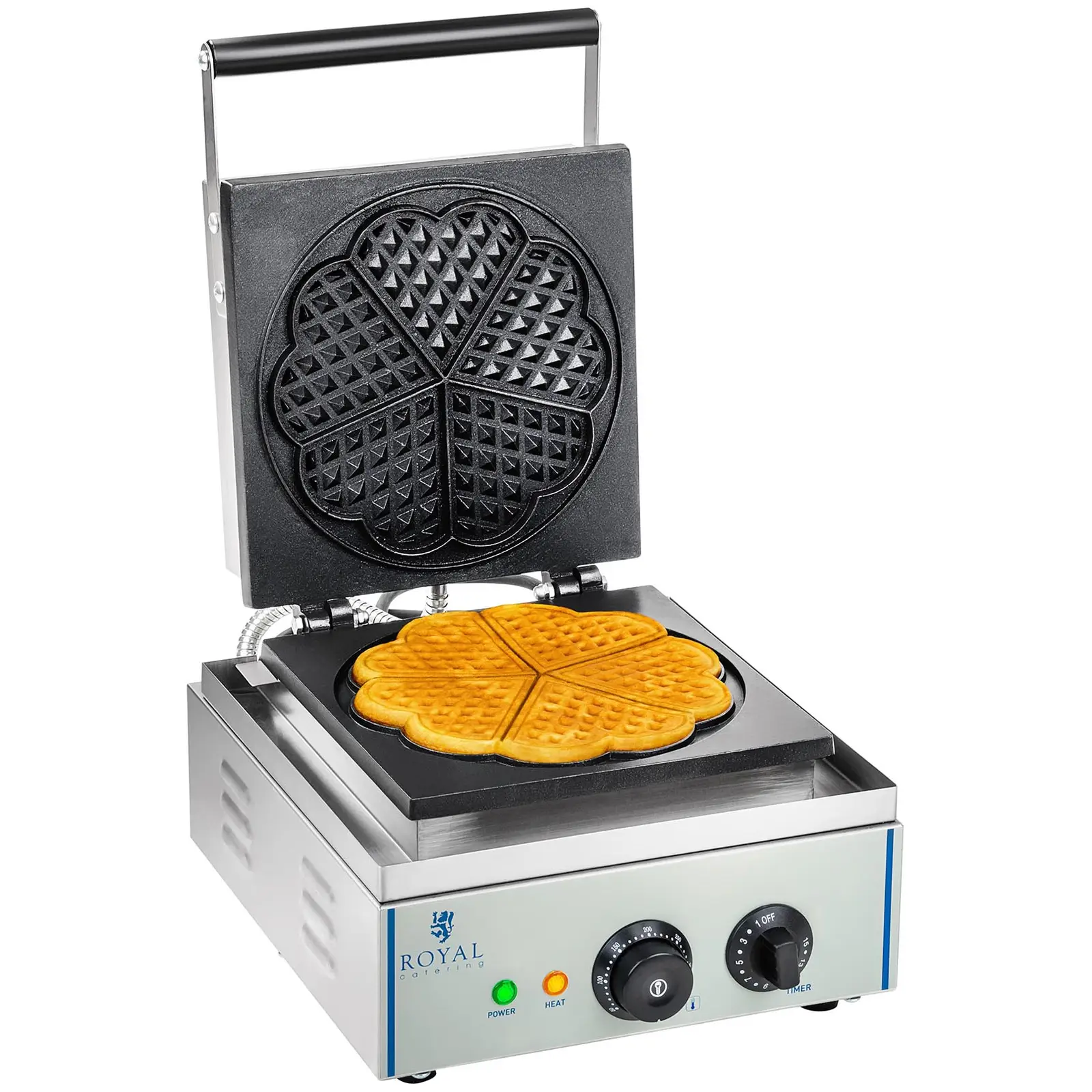 Royal Catering B-Ware Waffeleisen mit 1.500 Watt - herzförmig