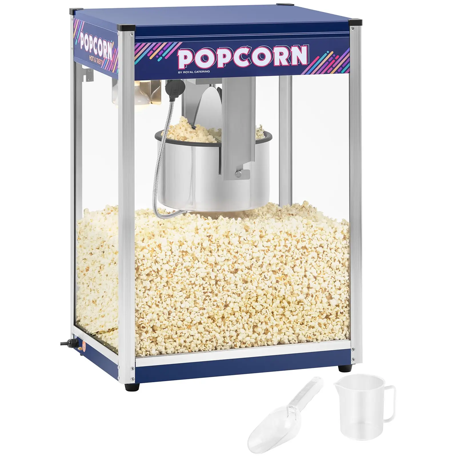B-Ware XXL-Popcornmaschine - 2350 W - 8 kg/h - blau - Royal Catering