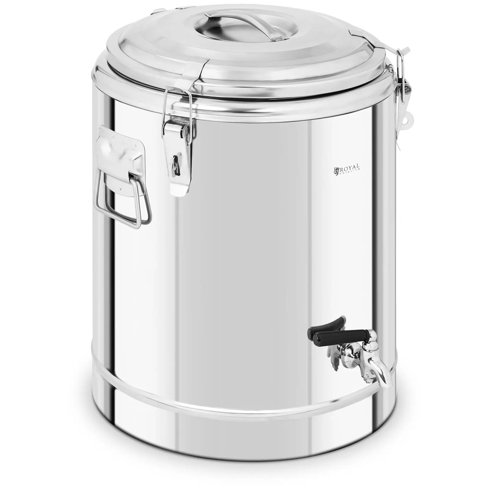 Royal Catering B-Ware Thermobehälter Edelstahl - 22,5 L - mit Ablasshahn