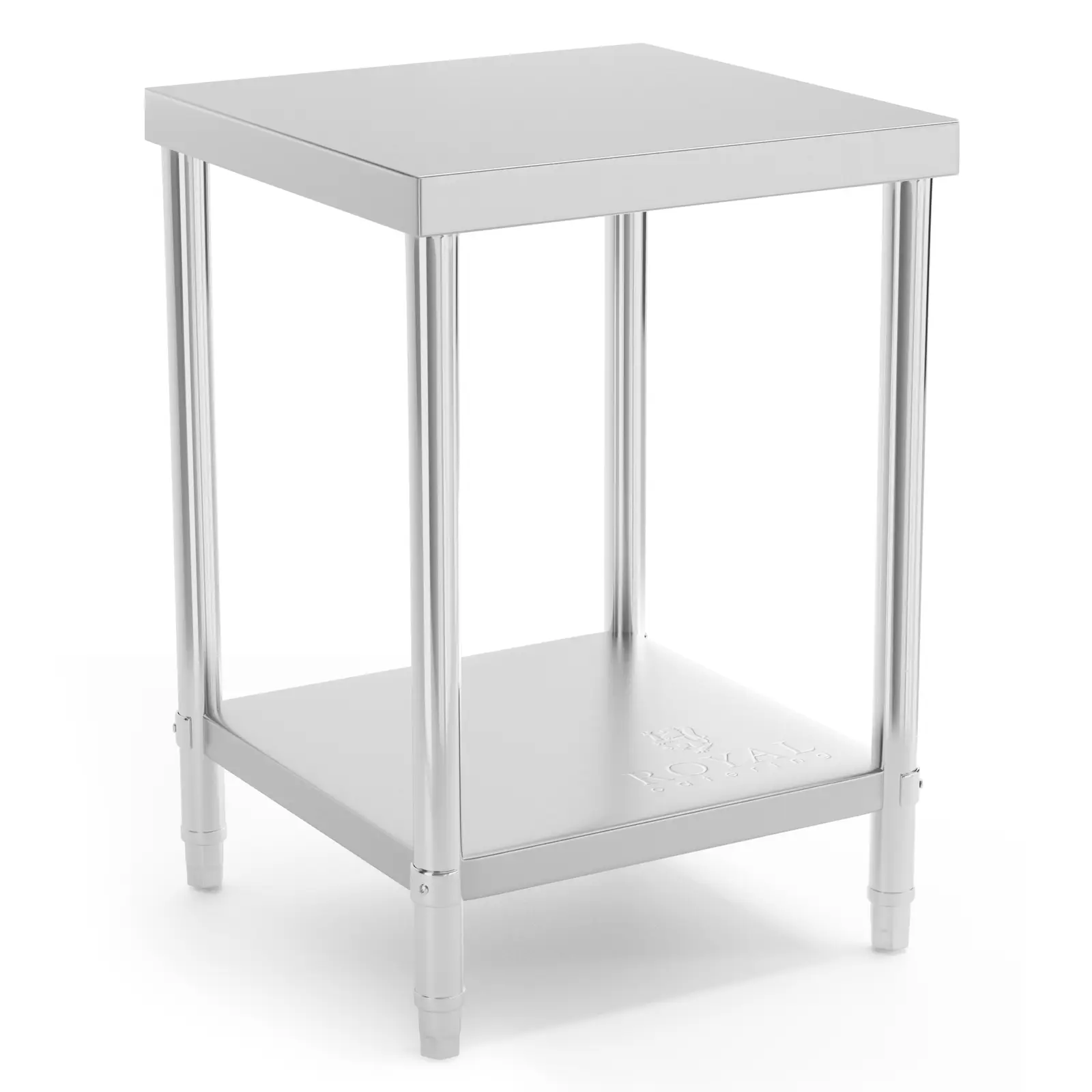 B-Ware Edelstahl-Arbeitstisch - PREMIUM - 60 x 60 cm - 250 kg - Royal Catering