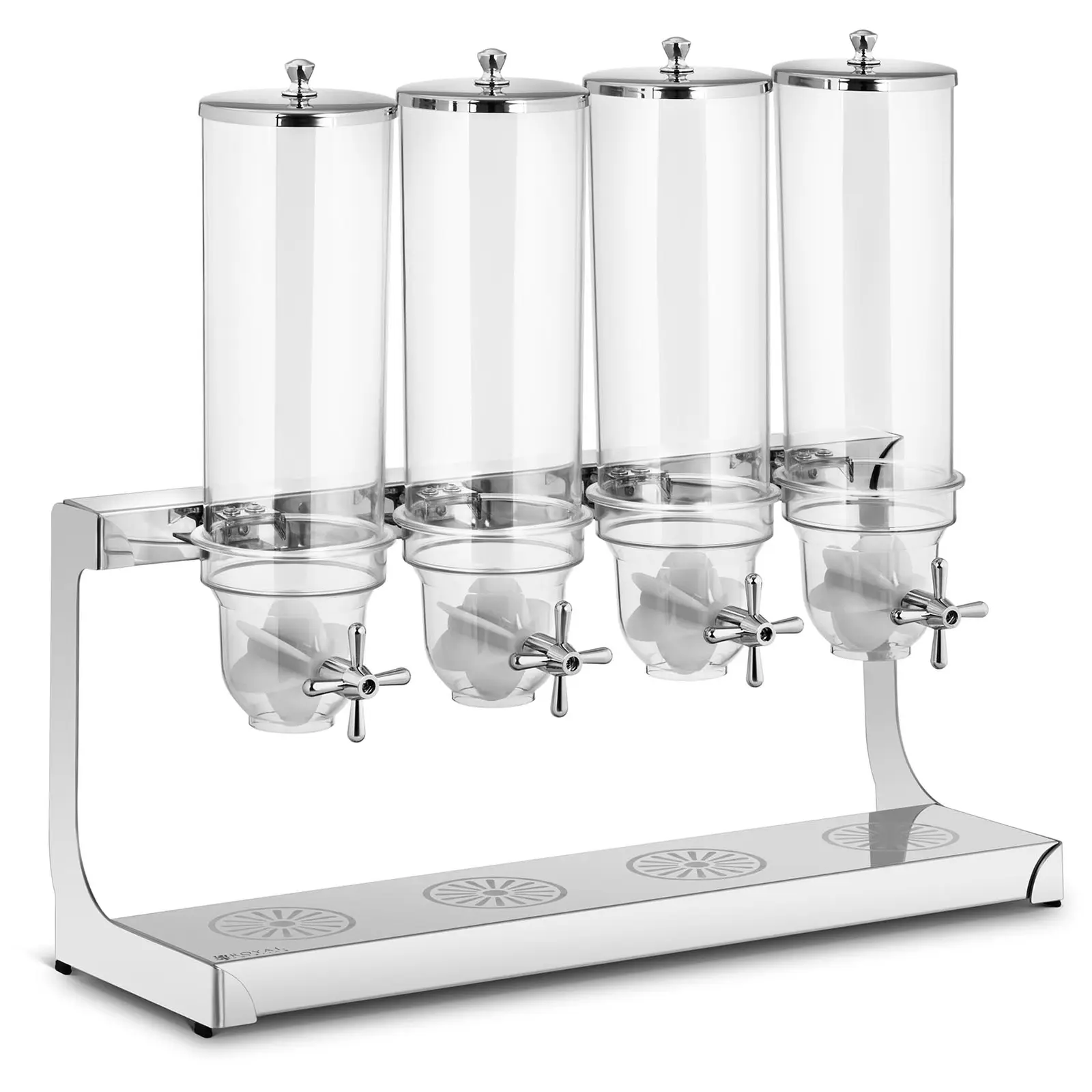 Royal Catering B-Ware Müslispender - 4 x 3,5 l - 4 Behälter