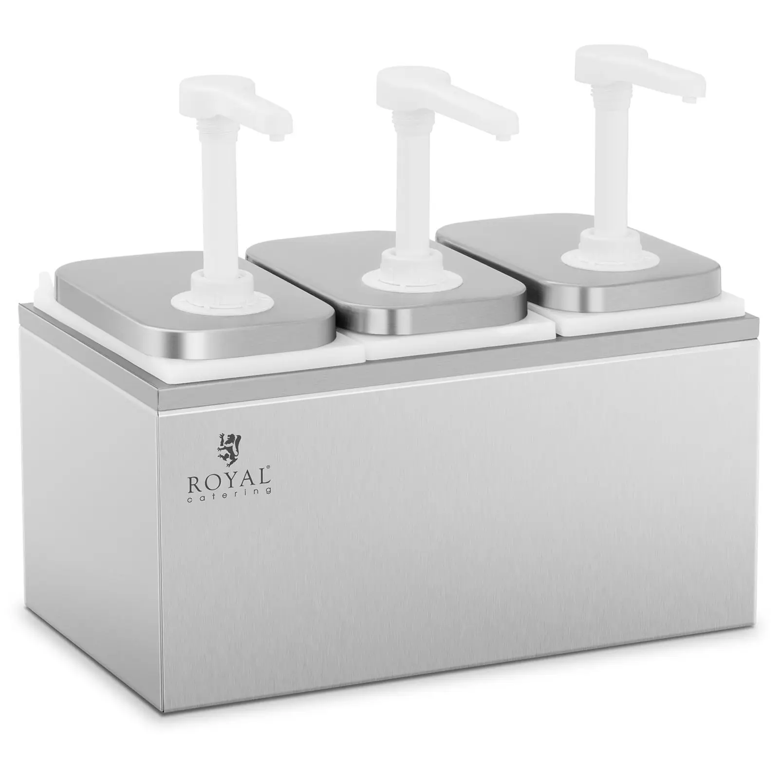 Royal Catering B-Ware Saucenspender - 3 Pumpen - 3 x 2 L