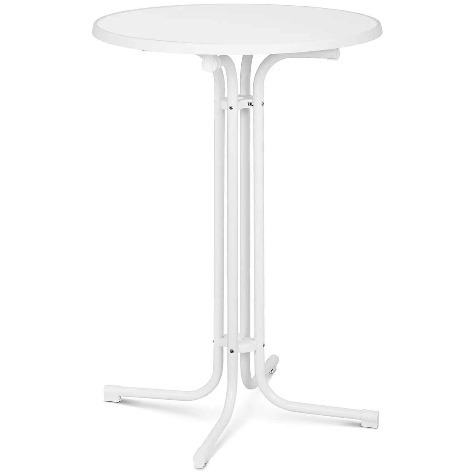 B-Ware Stehtisch - Ø 80 cm - klappbar - weiß - Royal Catering