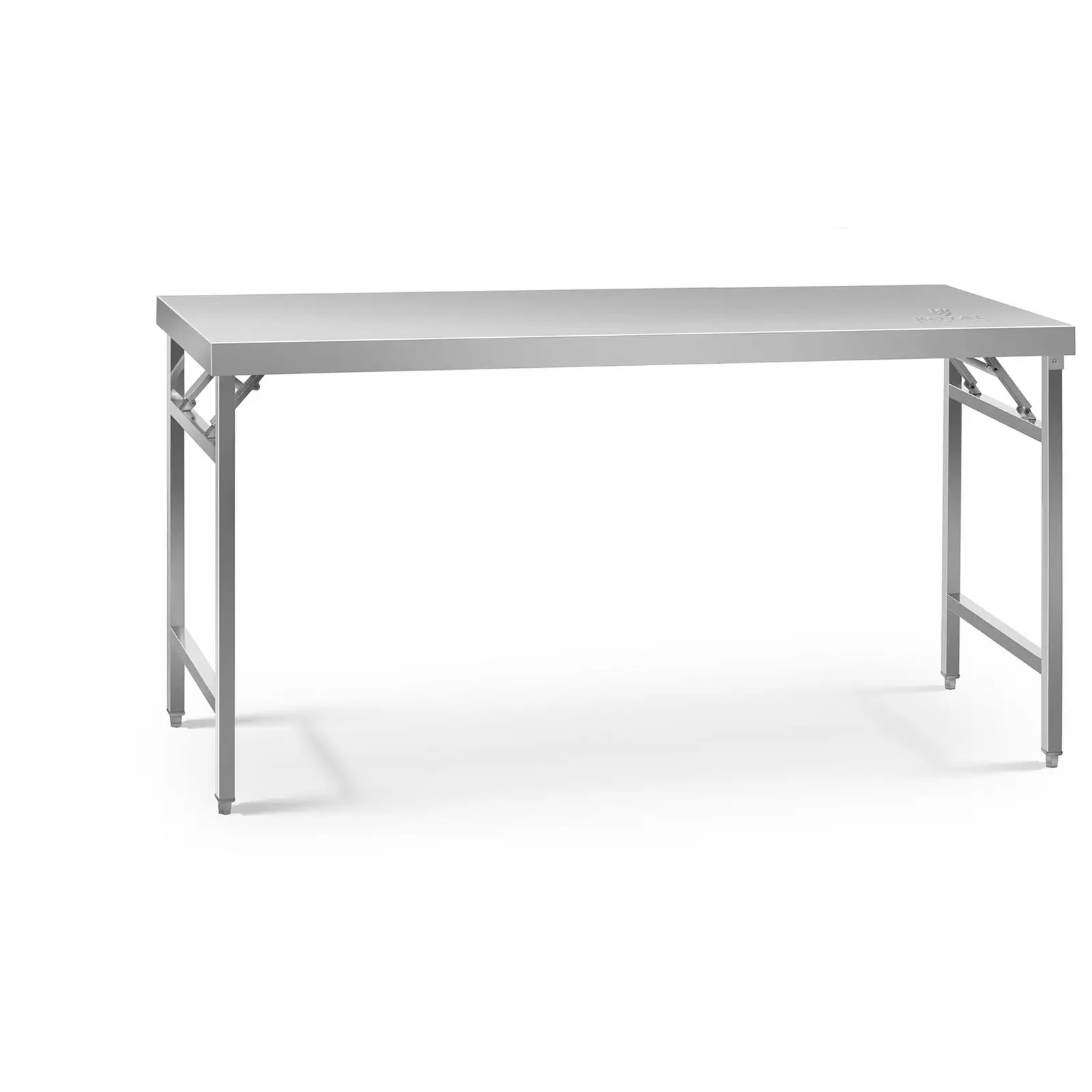 B-Ware Edelstahl-Arbeitstisch - PREMIUM - 60 x 180 cm - 230 kg - klappbar - Royal Catering