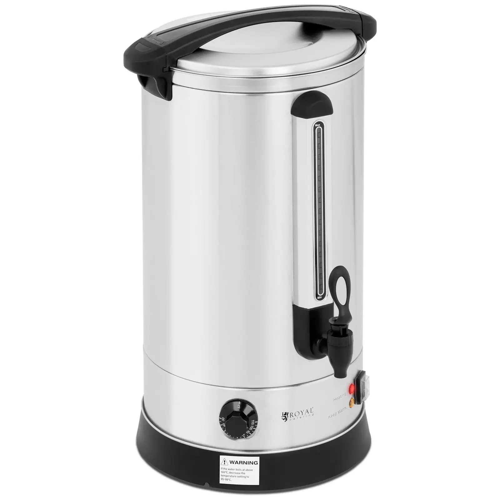 Royal Catering B-Ware Heißwasserspender - 20,5L - Wasserkocher - doppelwandig - Edelstahl	