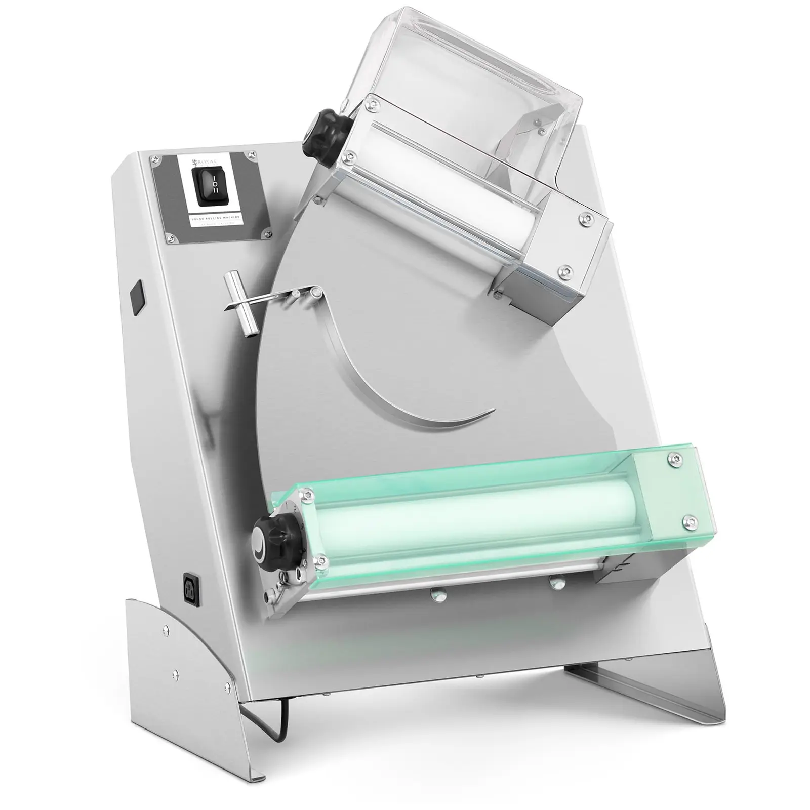 Royal Catering B-Ware Teigausrollmaschine - Ø 14 bis 29 cm - 2 Rollen - 0 bis 5 mm