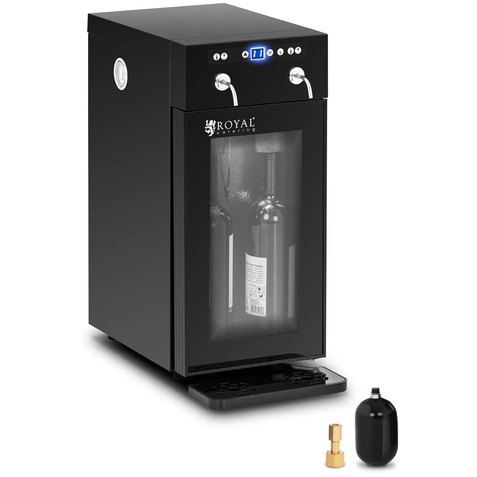 Royal Catering B-Ware Weinkühlschrank - mit Ausschank - 2 Flaschen