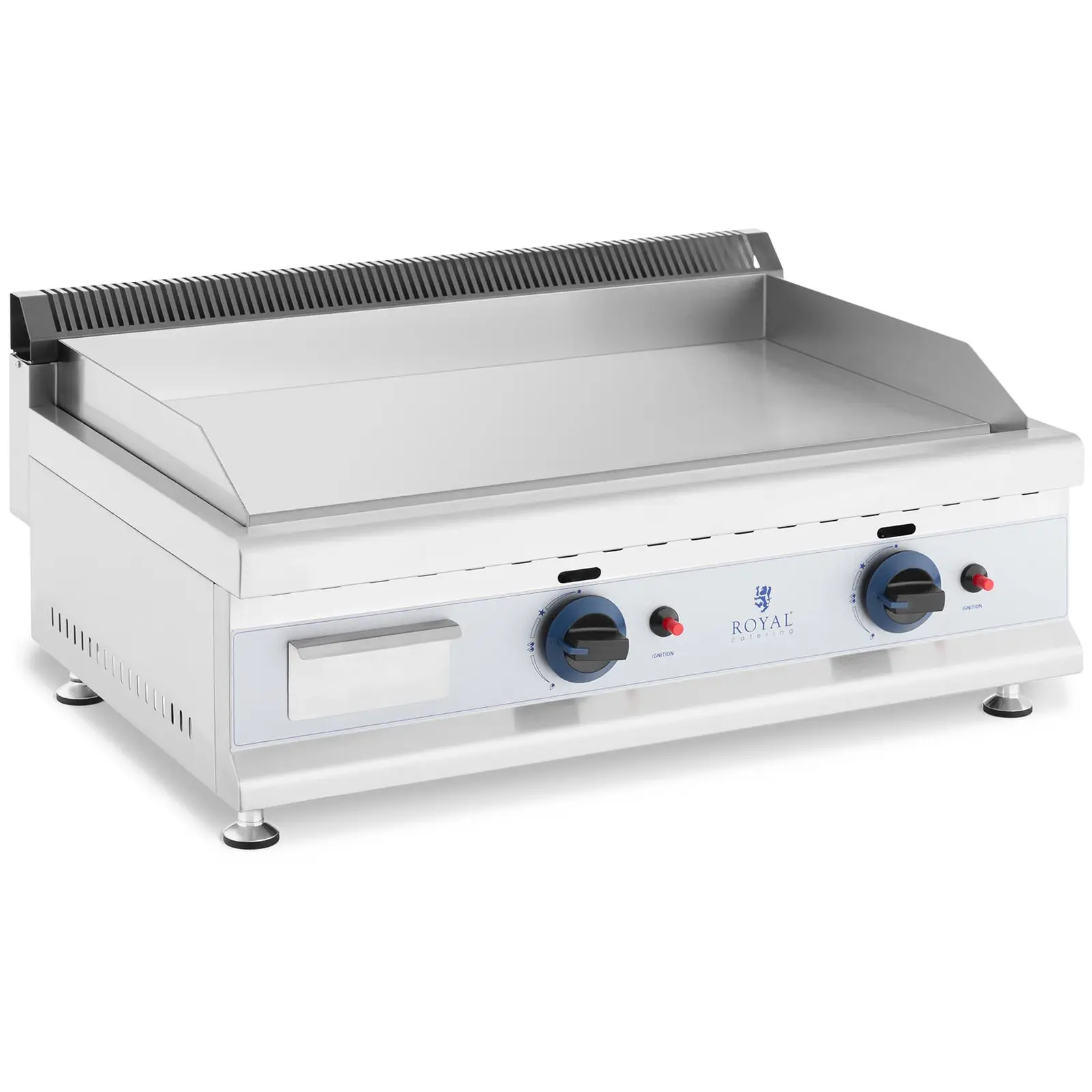 Royal Catering B-Ware Doppel-Gasgrill - 74,5 x 40 cm - glatt - 2 x 3.100 W - Erdgas - 20 mbar