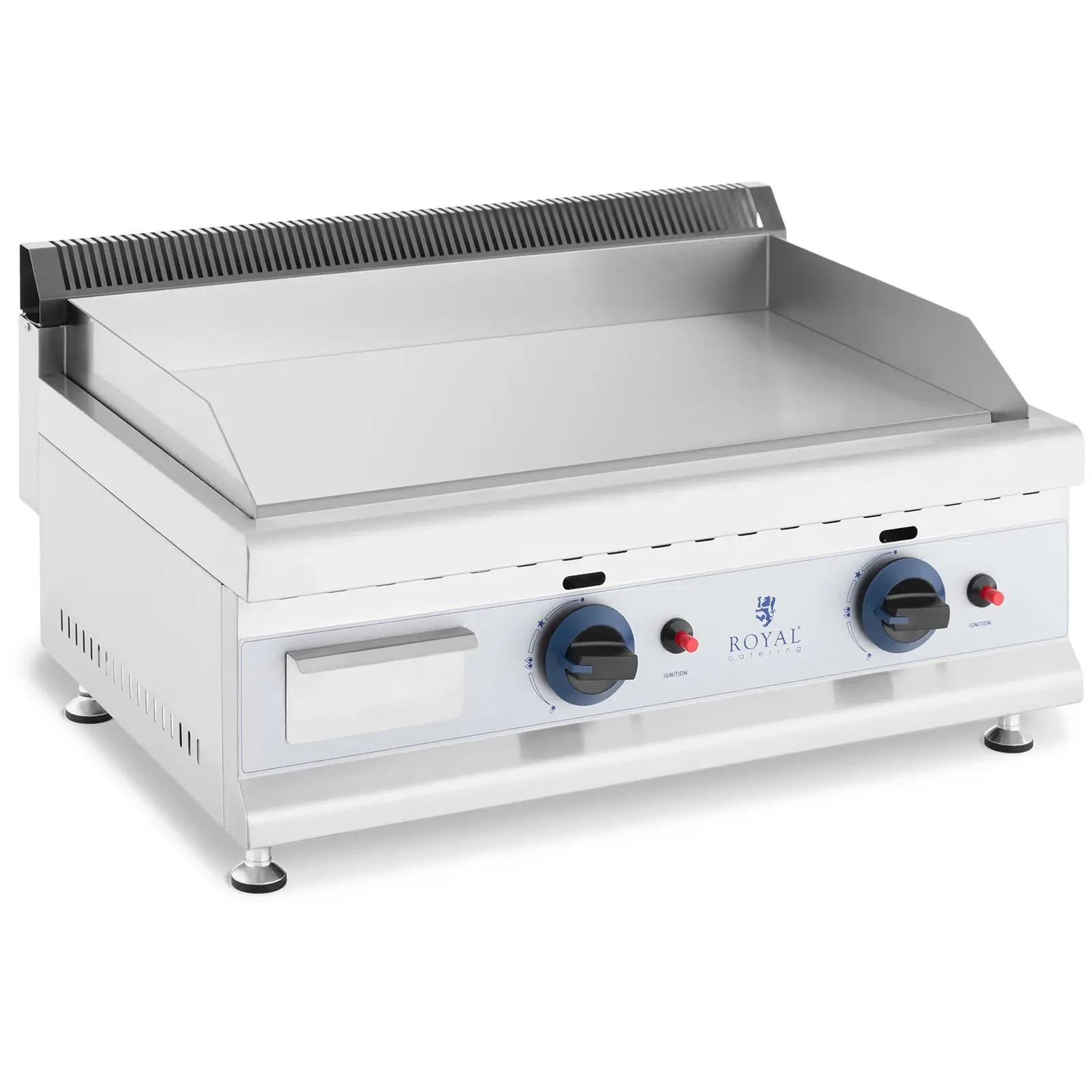 Royal Catering B-Ware Doppel-Gasgrill - 60 x 40 cm - glatt - 2 x 3.100 W - Erdgas - 20 mbar