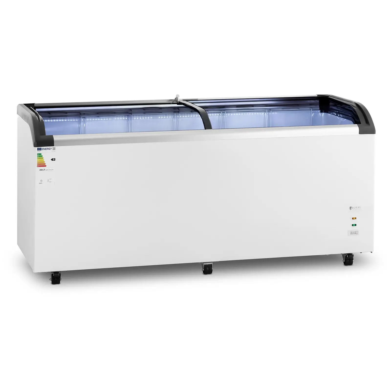 B-Ware Gefriertruhe - 545 L - Royal Catering - Glastüren