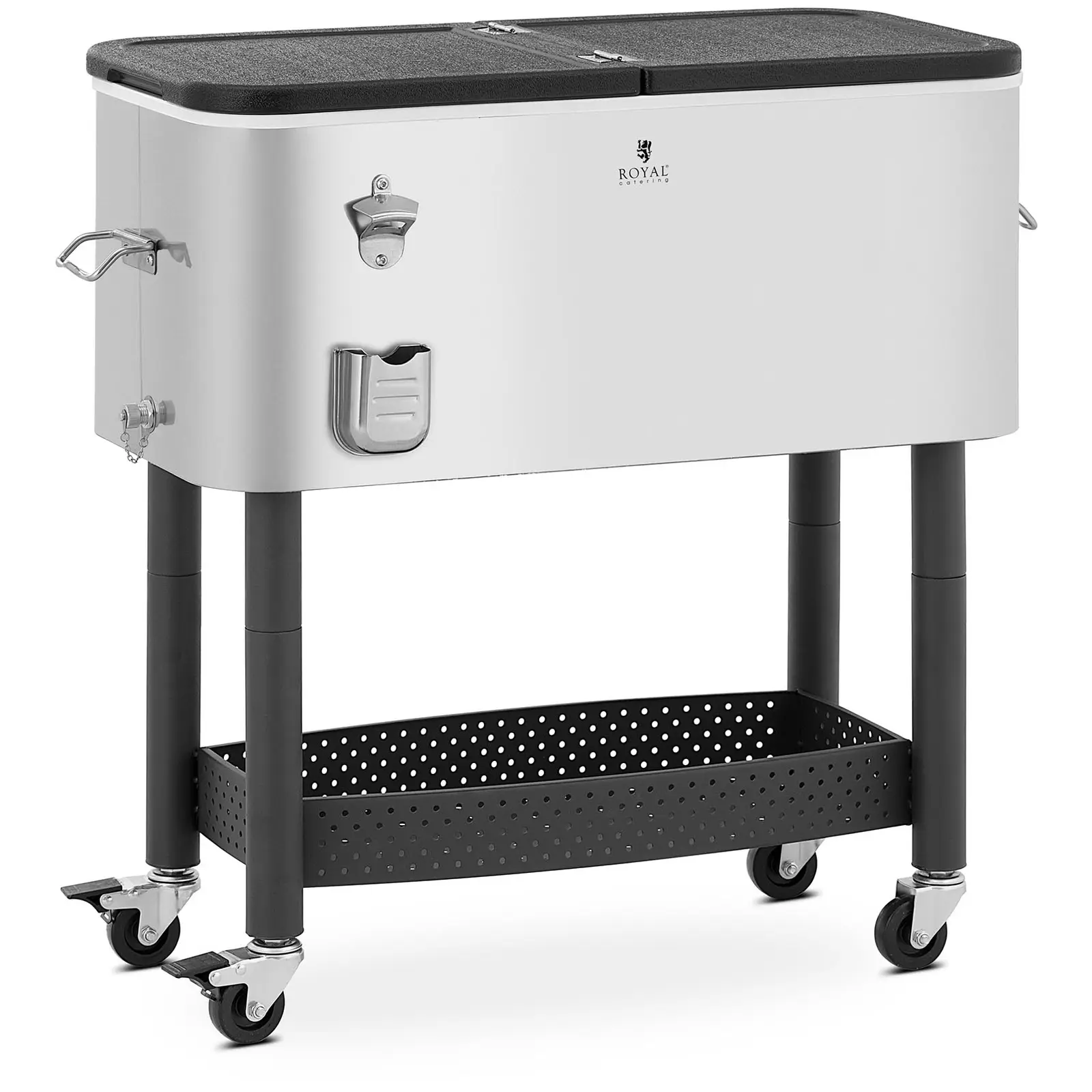 B-Ware Kühlbox mit Fahrgestell - 61 L - Royal Catering