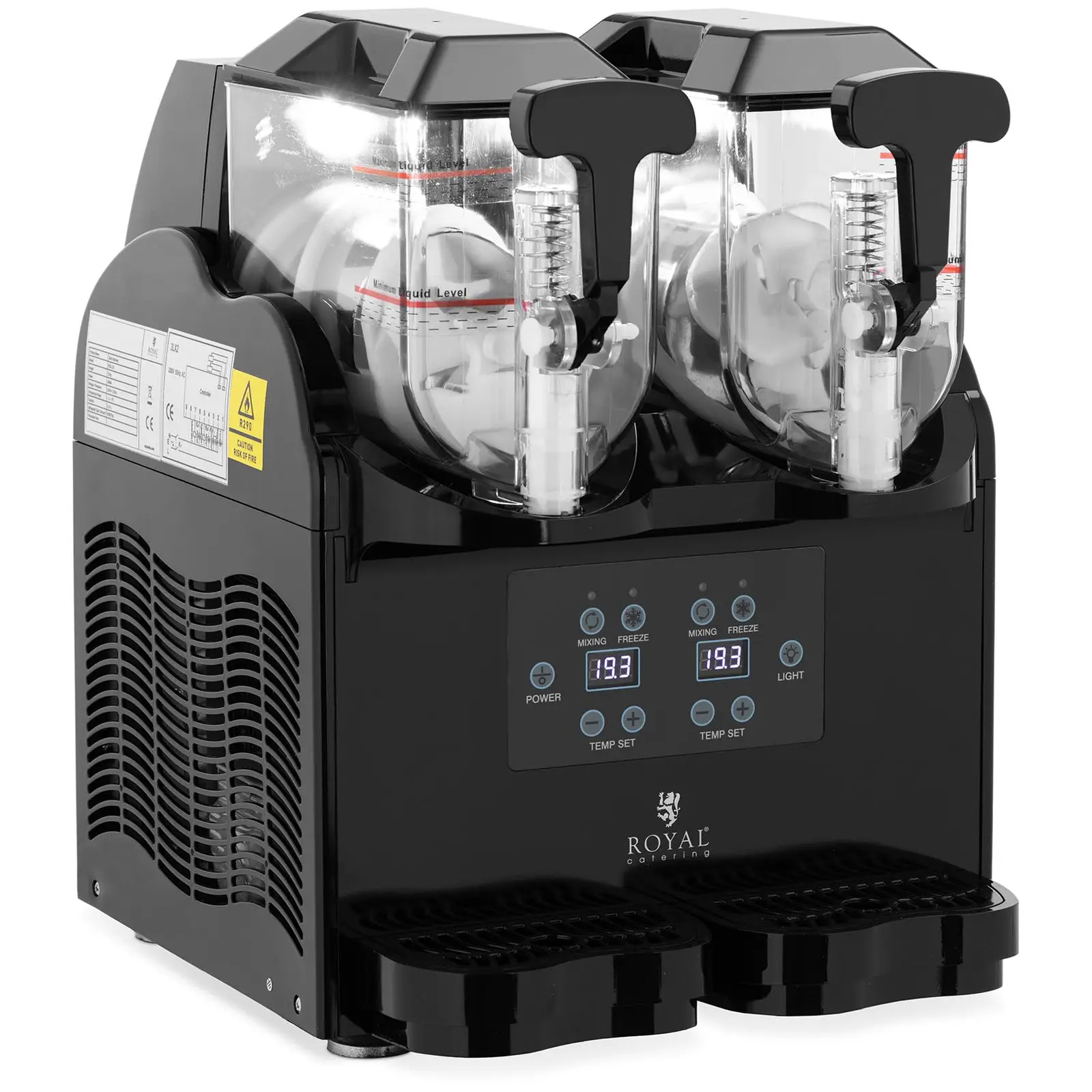 B-Ware Slush-Maschine - 2 x 3 l - LED - digitales Bedienfeld - Royal Catering
