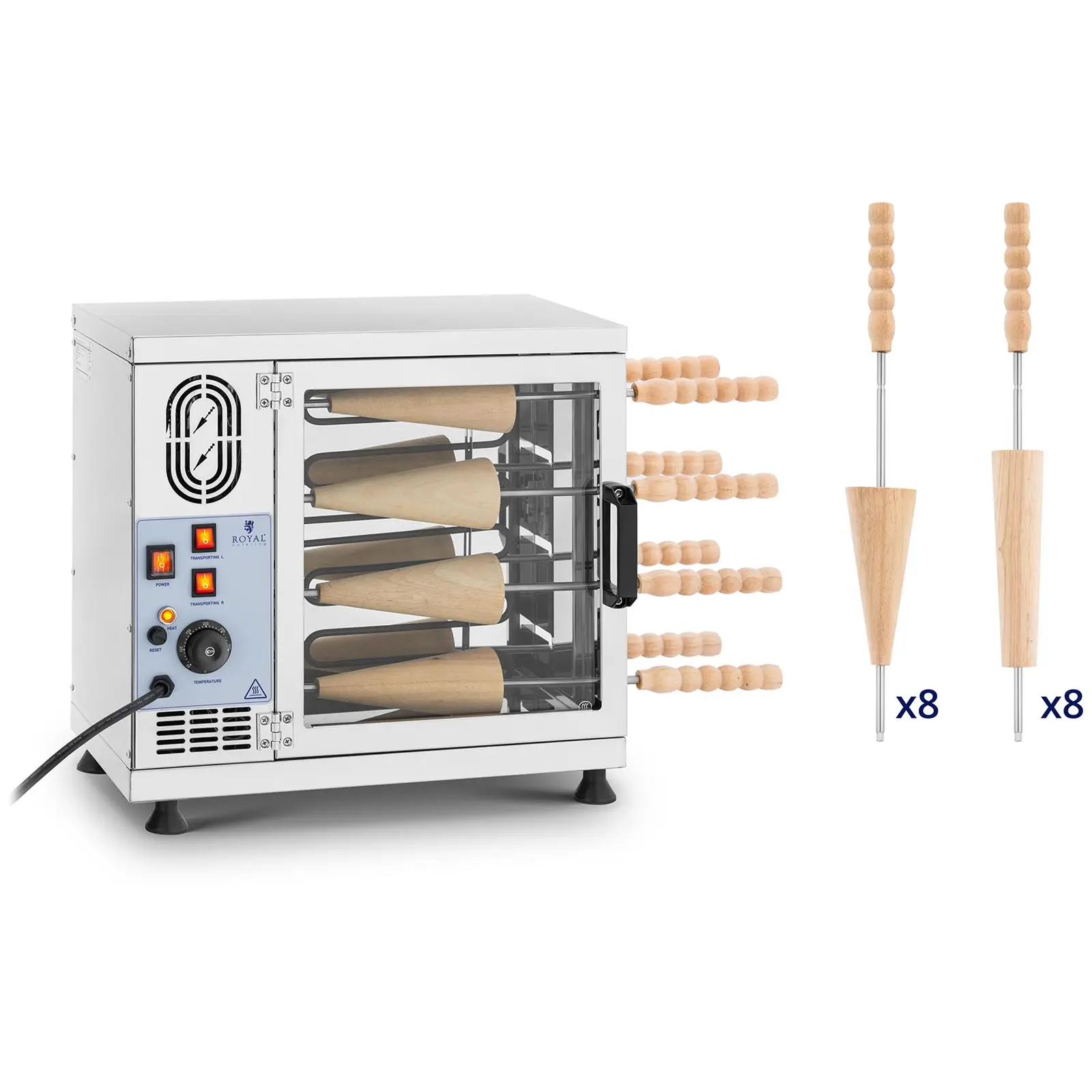 B-Ware Baumstriezel-Maschine - 16 Rollen - 3500 W - Royal Catering