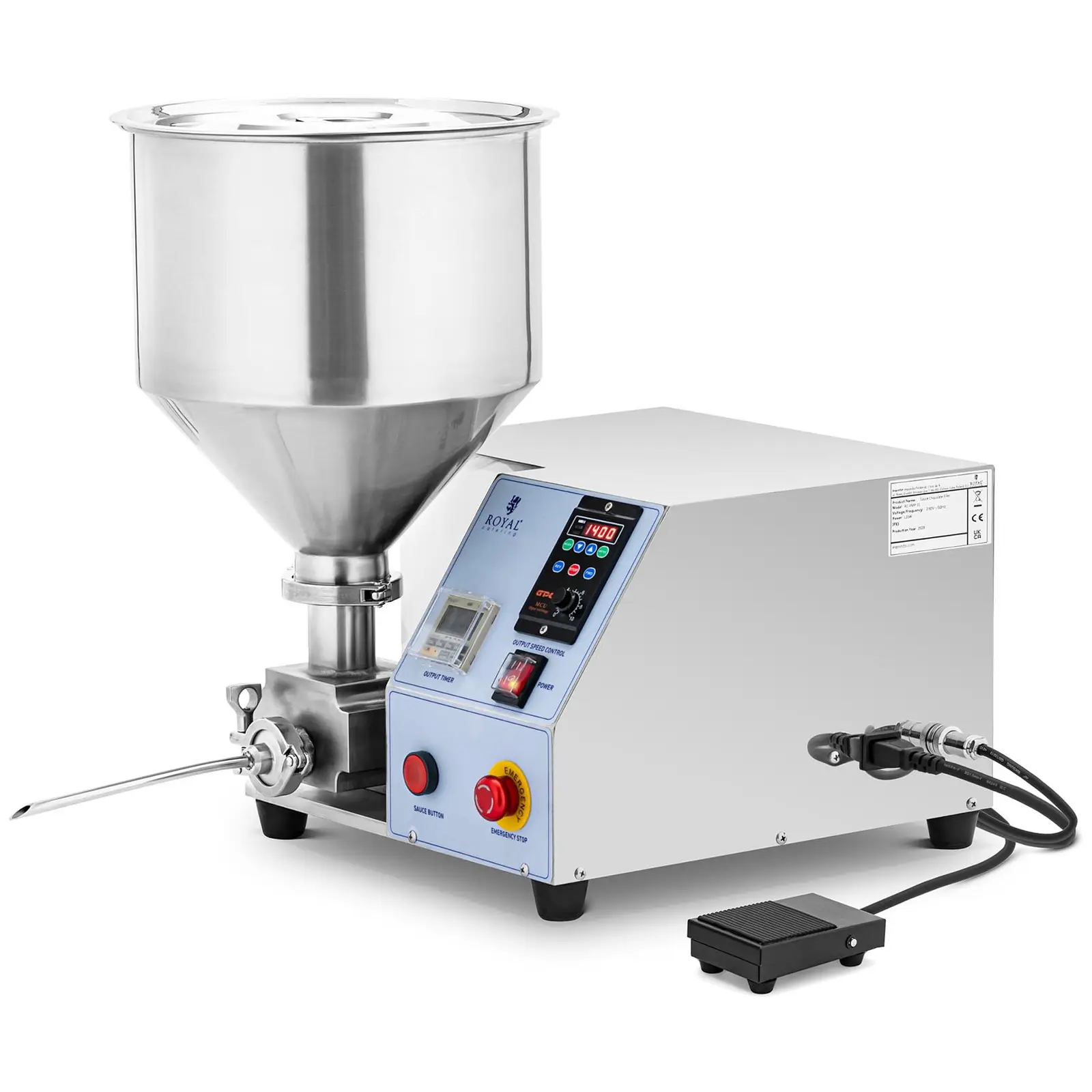 B-Ware Abfüllmaschine pneumatisch - 12 L - stufenlos portionierbar - Royal Catering