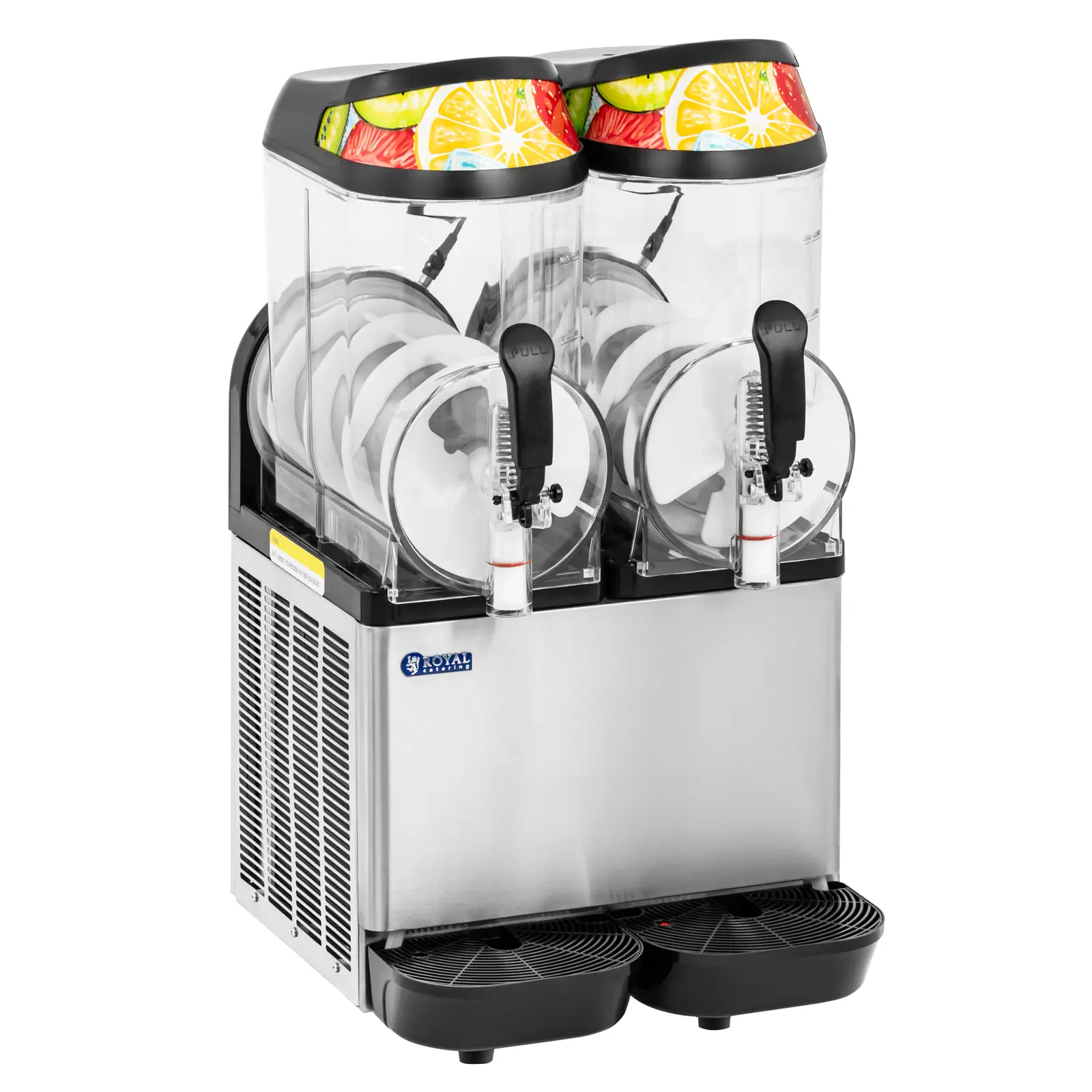 B-Ware Slush-Maschine - 2 x 14 l - LED - digitales Bedienfeld - Royal Catering