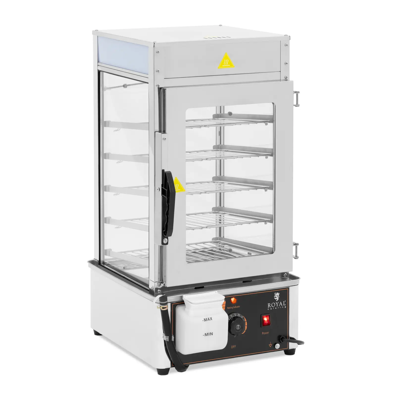 B-Ware  Dumpling Steamer - 5 Roste zu 30 x 29,5 cm - 30 - 110 °C - Royal Catering