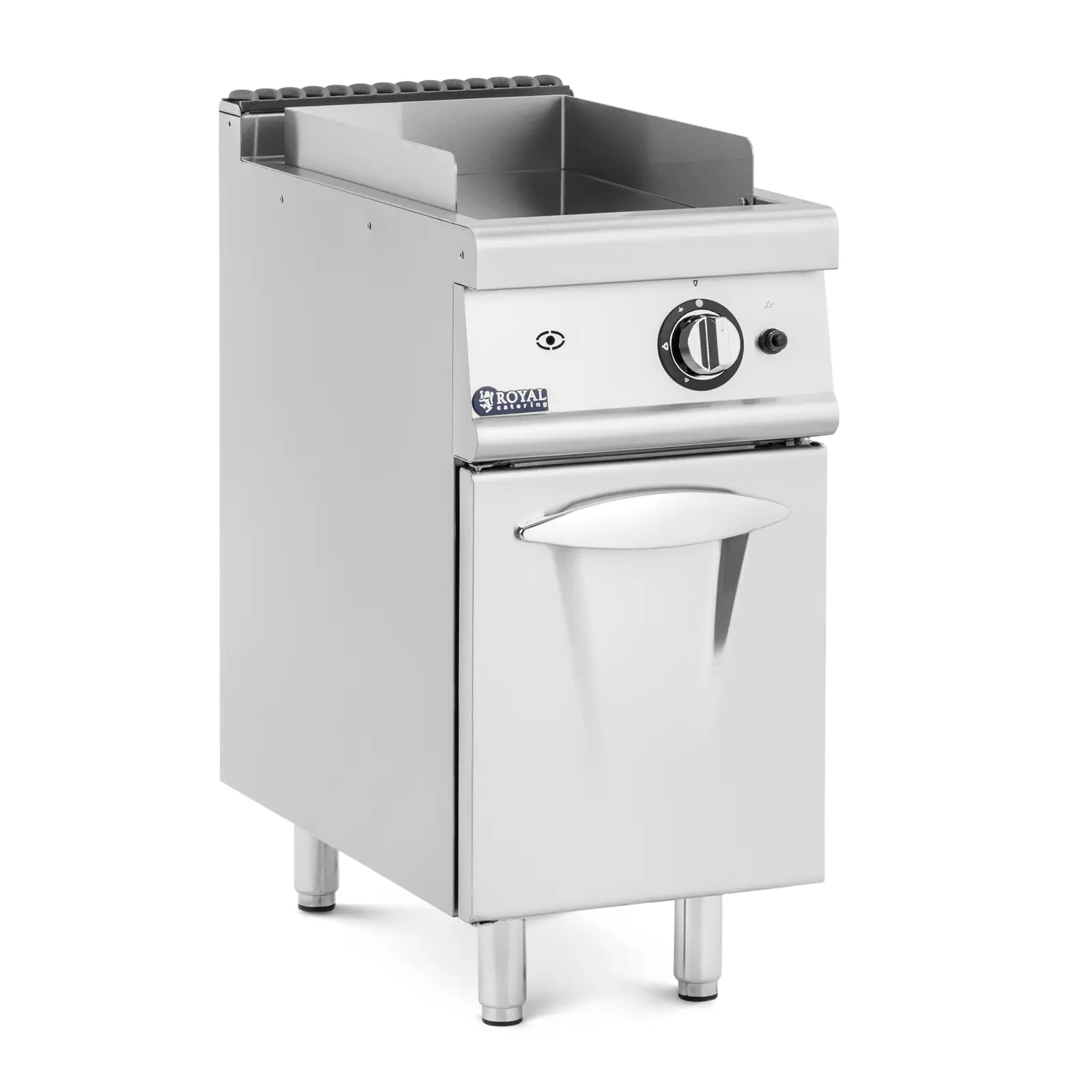 B-Ware Gas-Grillplatte - 6 kW - 50 - 300 °C - Propangas / LPG / Erdgas - Unterschrank - Royal Catering