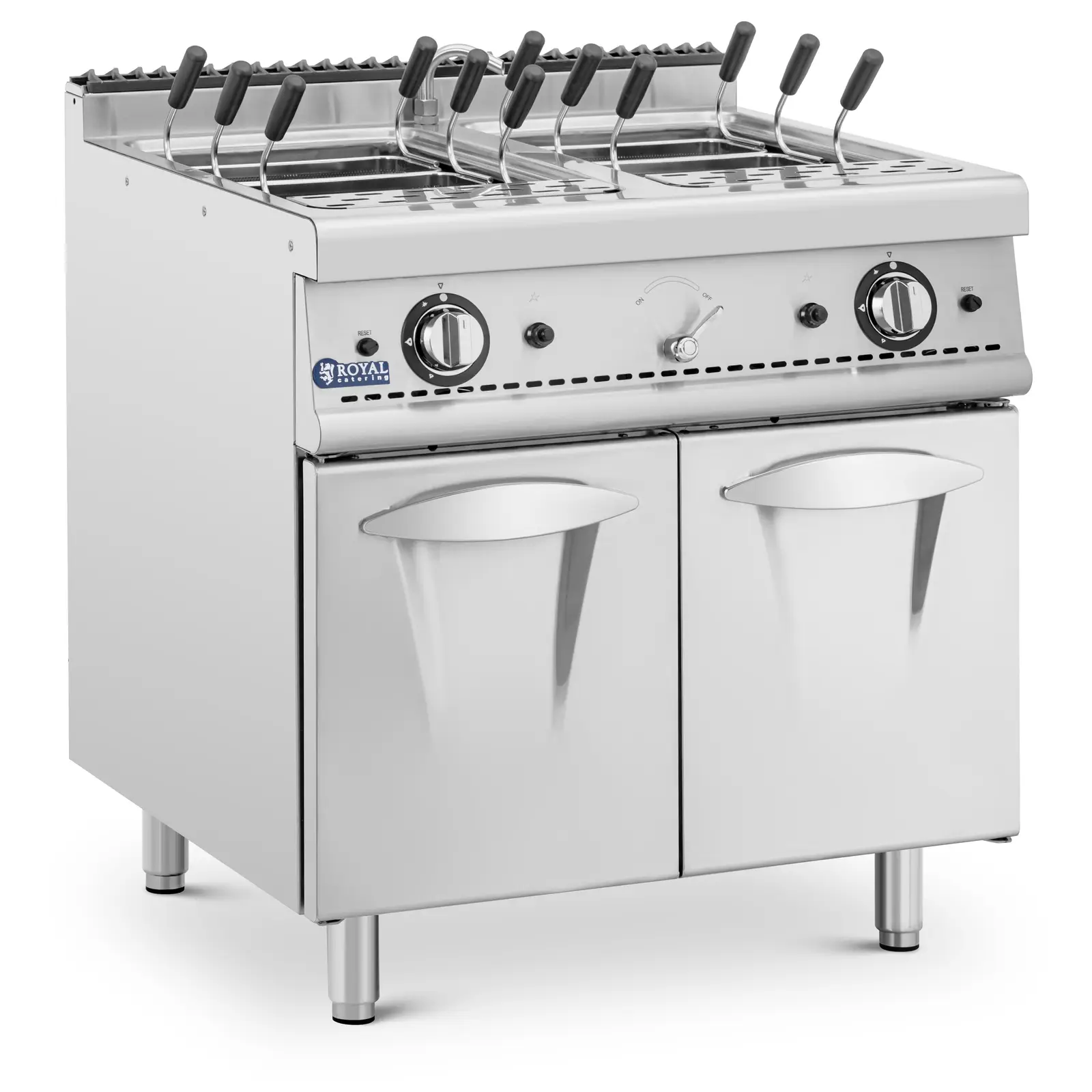 Gas-Nudelkocher - 4 x 4 kW - Propangas / LPG / Erdgas - 80 x 73 cm - Pro 730 Series - Royal Catering