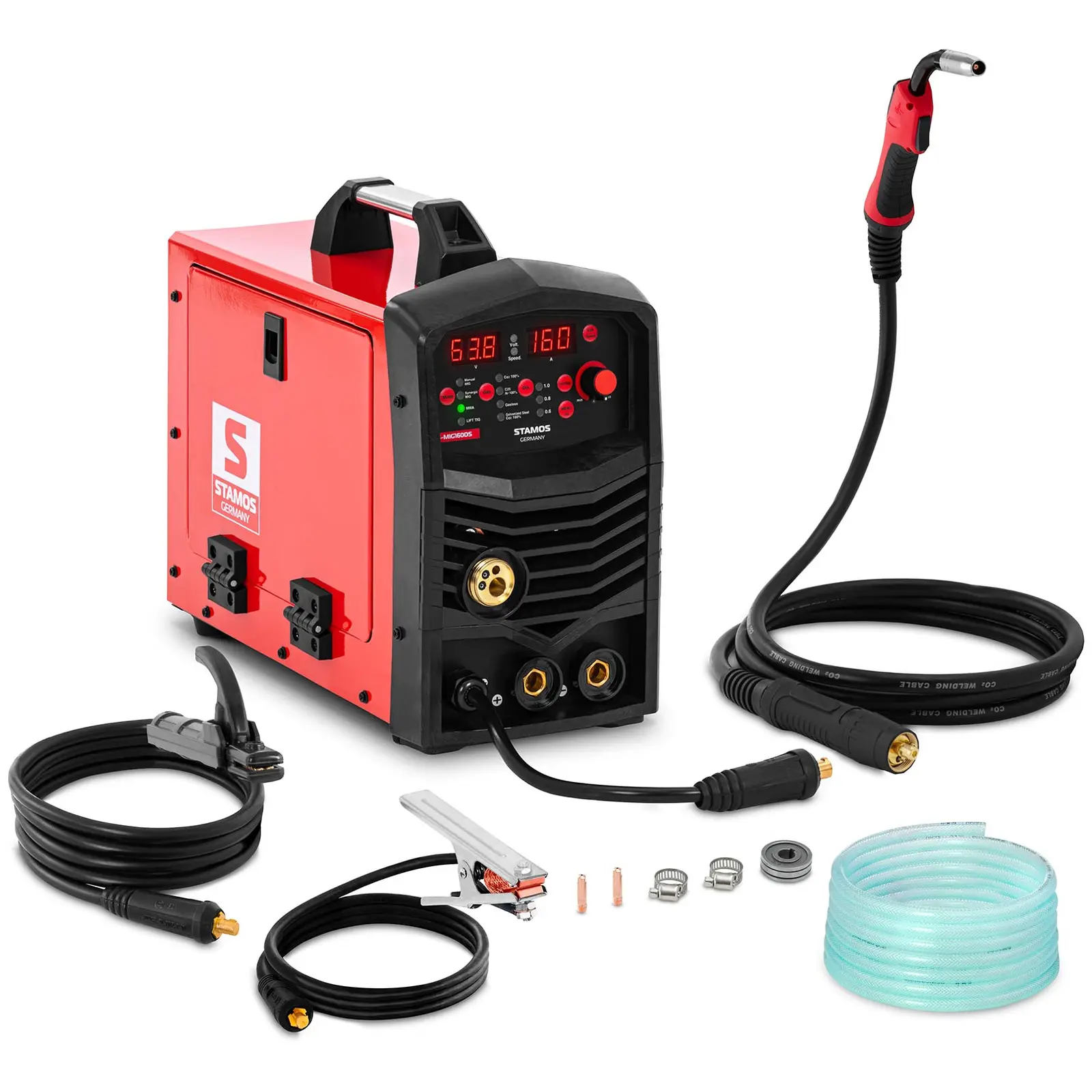 Stamos Germany B-Ware MIG/MAG Schweißgerät - 160 A - Duty Cycle 100 % - 230 V - Synergie