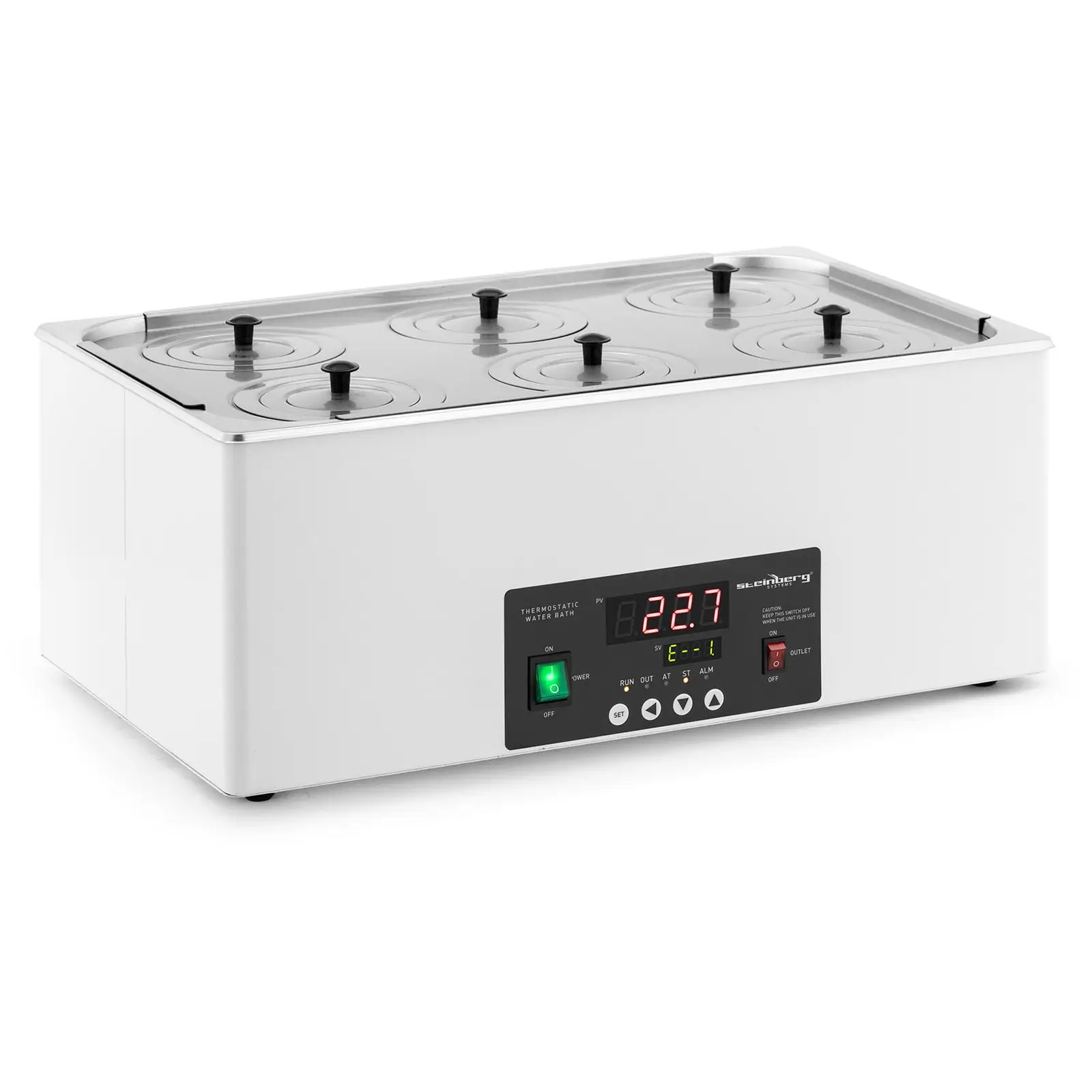 Steinberg Systems B-Ware Thermostatisches Wasserbad - digital - 22,5 l - 5 - 100 °C - 500 x 300 x 150  mm
