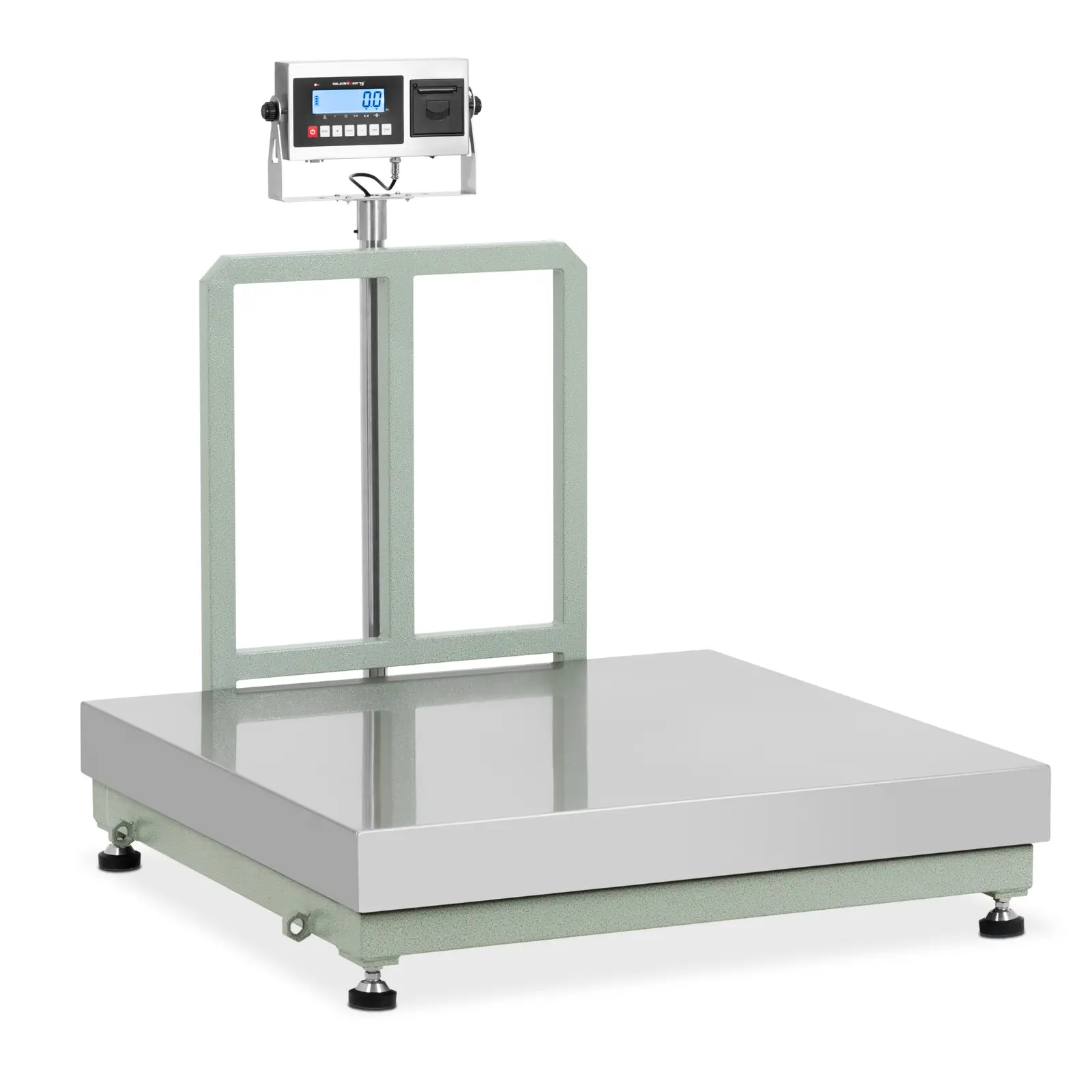 Steinberg Systems B-Ware Plattformwaage - 500 kg / 0,05 kg - 100 x 100 cm - LCD mit Etikettendrucker