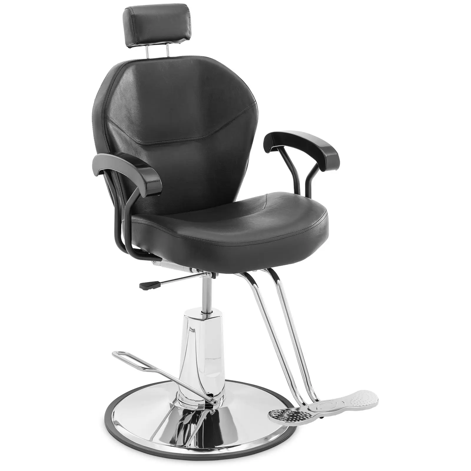 physa B-Ware Friseurstuhl - Kopf- und T-Fußstütze - 52 - 64 cm - 150 kg - neigbar - schwarz