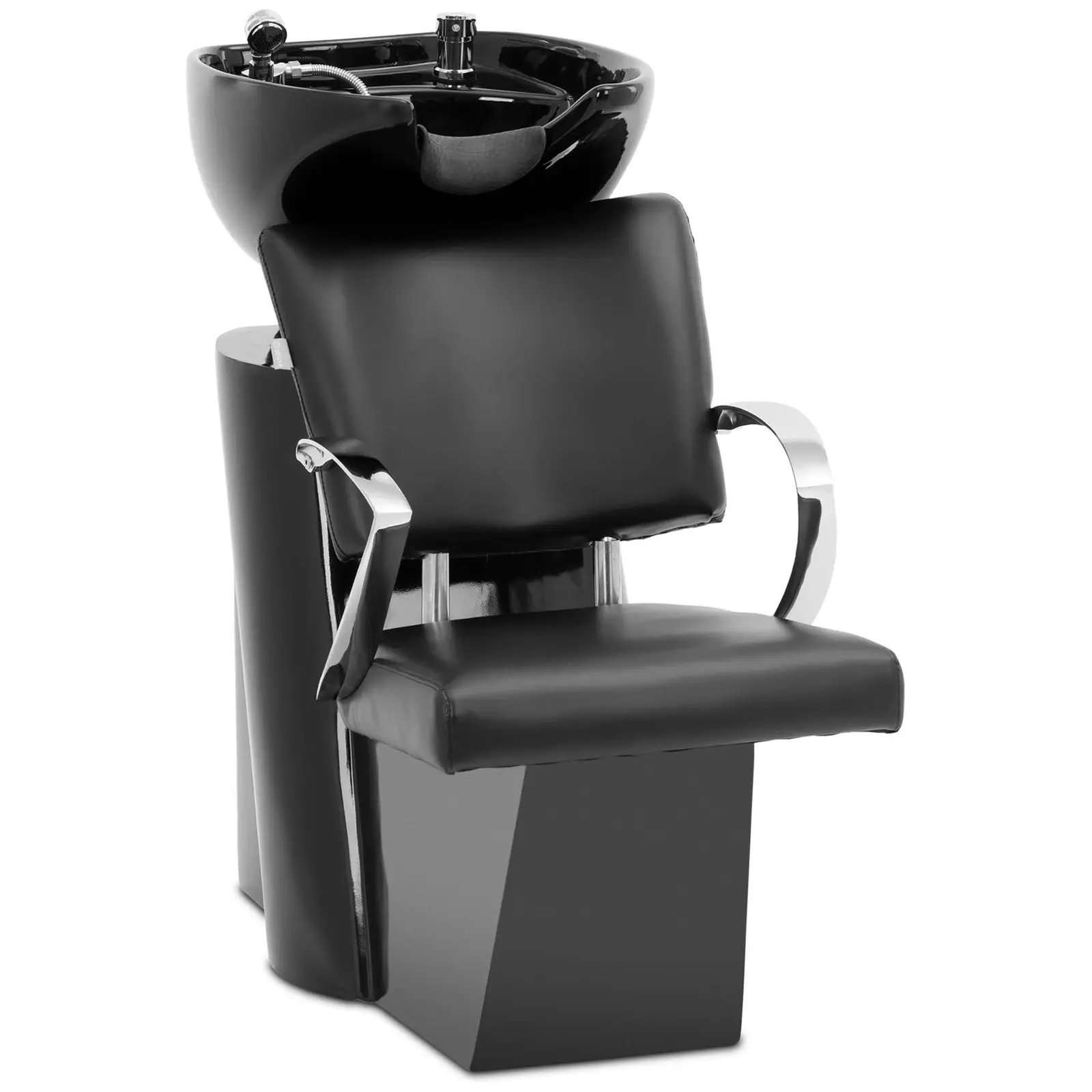 physa B-Ware Friseurwaschplatz - neigbares Waschbecken mit Mischbatterie, Schlauch und Brause