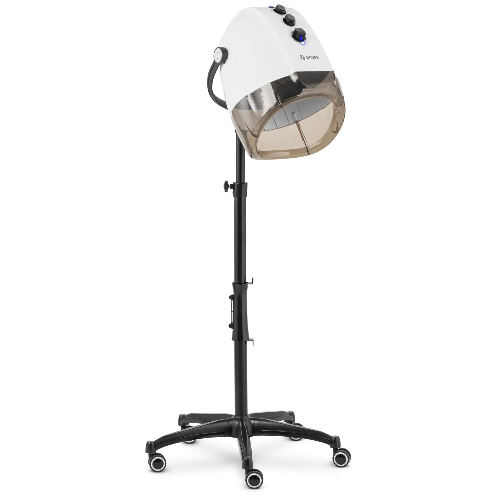 physa Haartrockner - mit Ionenfunktion und Stativ - 1000 W - blau/weiß - 70 °C