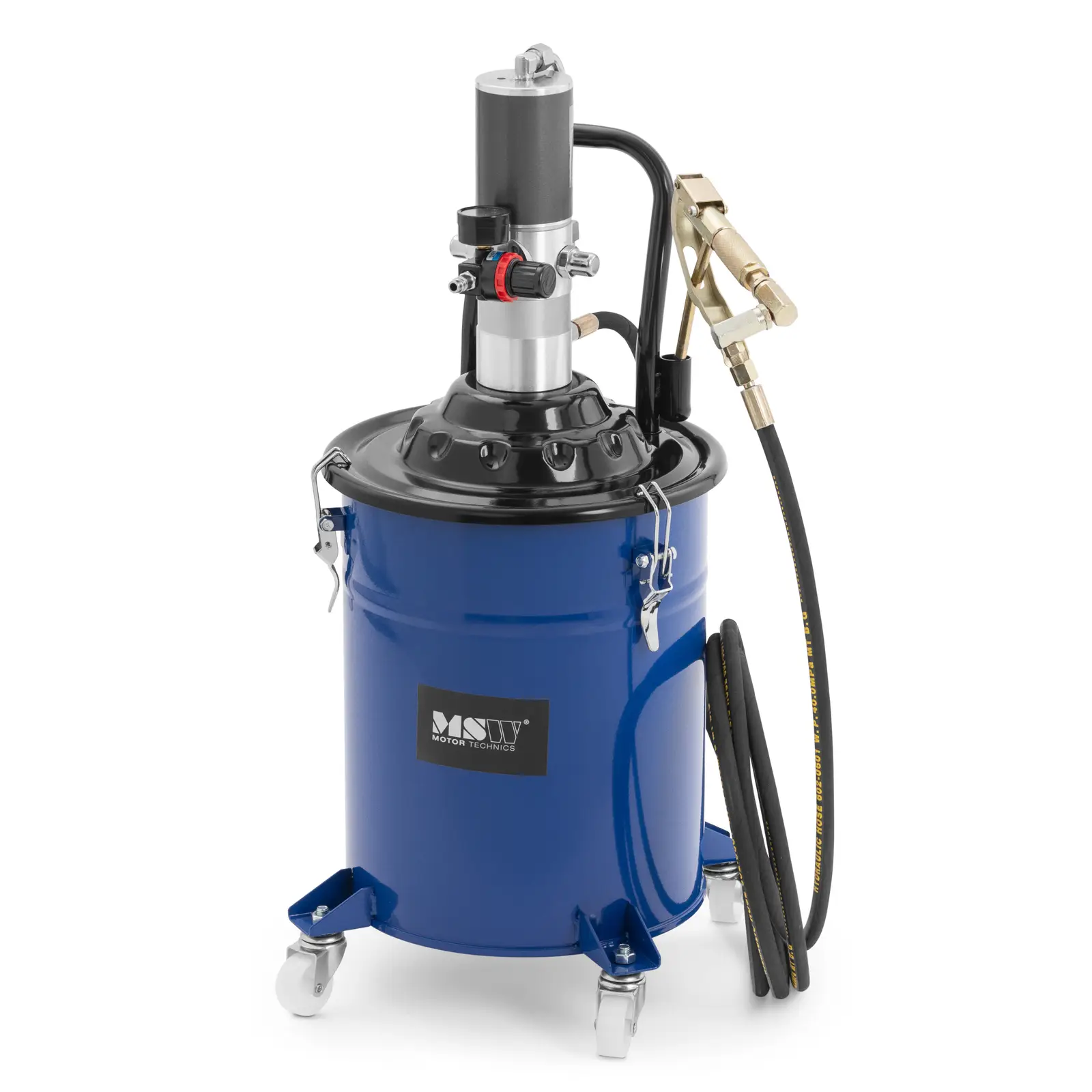 MSW B-Ware Fettpresse pneumatisch - 20 Liter - fahrbar - 300-400 bar Pumpendruck