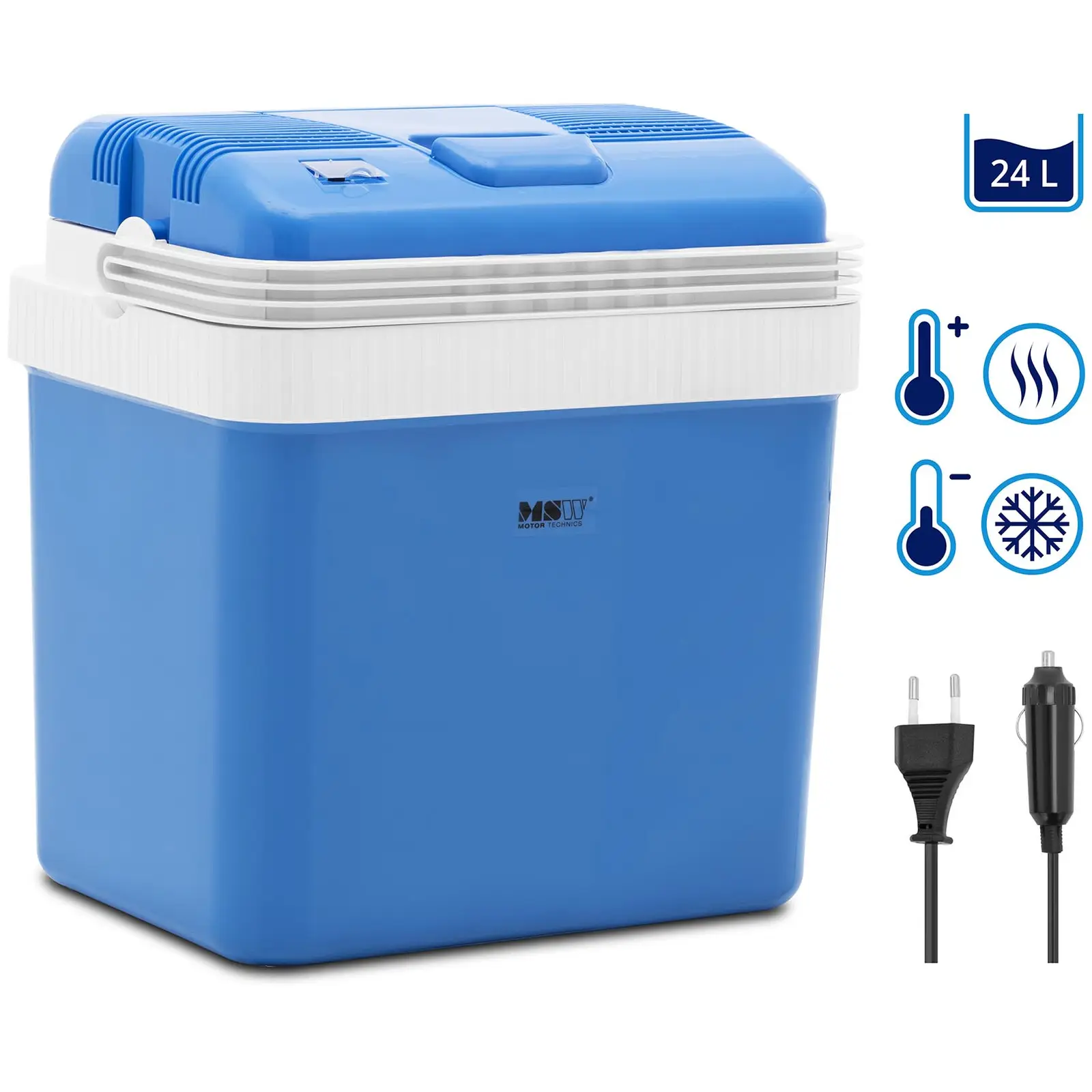 MSW B-Ware Elektrische Kühlbox 12 V / 230 V - 2-in-1-Gerät mit Warmhaltefunktion - 24 L