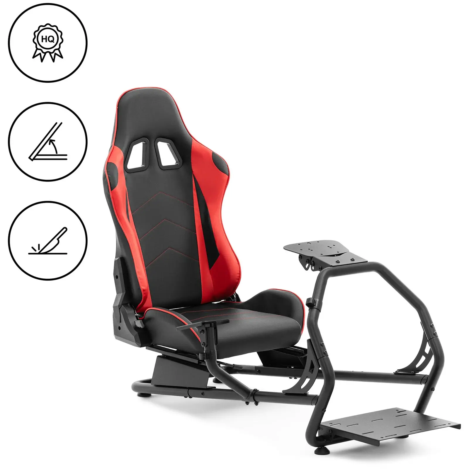 MSW B-Ware Rennsitz Gaming - Stahlrahmen - einstellbar