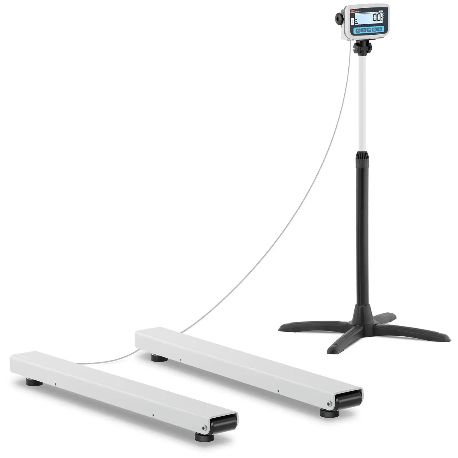 TEM B-Ware Wiegebalken - geeicht - 1500 kg / 0,5 kg - 120 x 12 cm - externes LCD