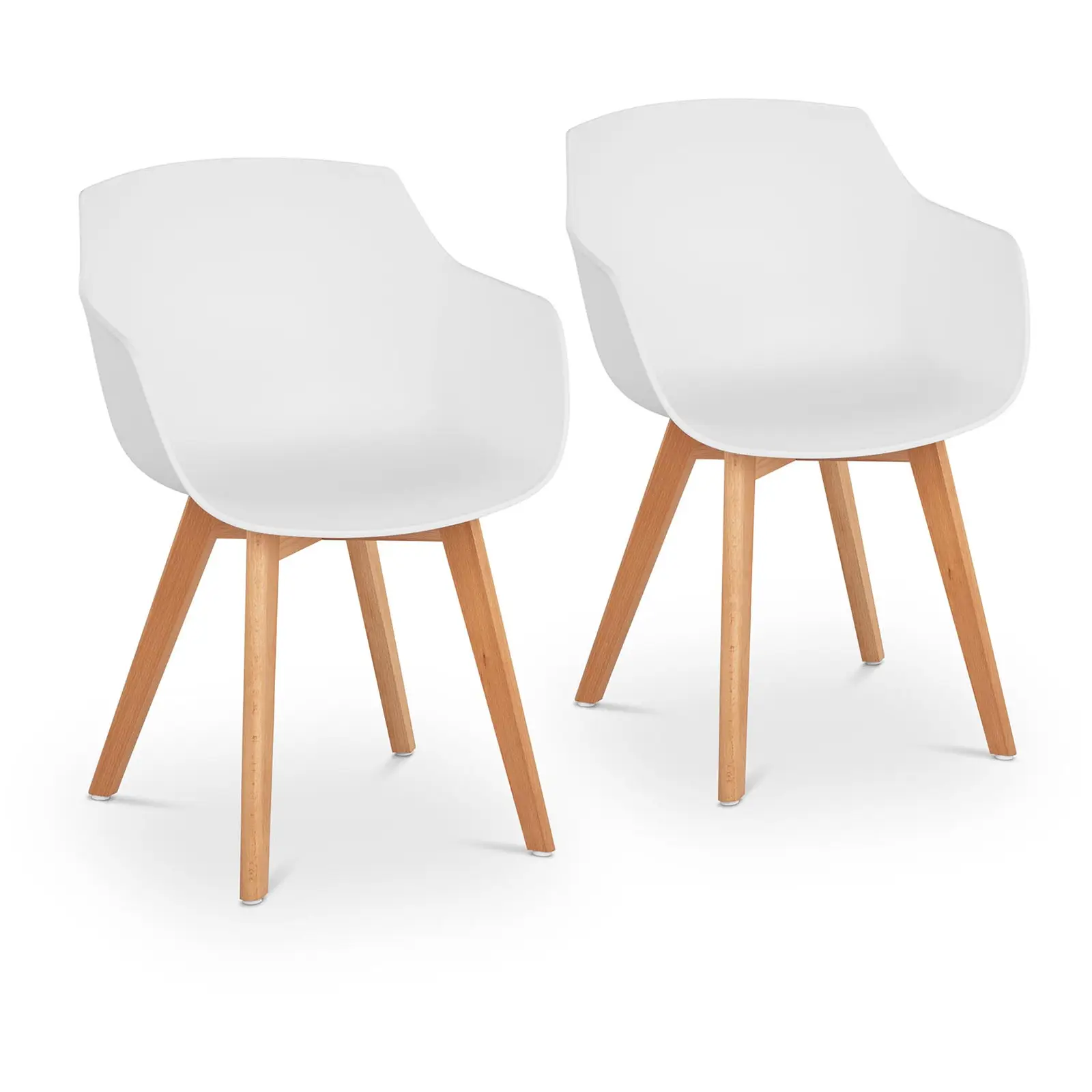 Fromm & Starck B-Ware Stuhl - 2er Set - bis 150 kg - Sitzfläche 41 x 40 cm - weiß