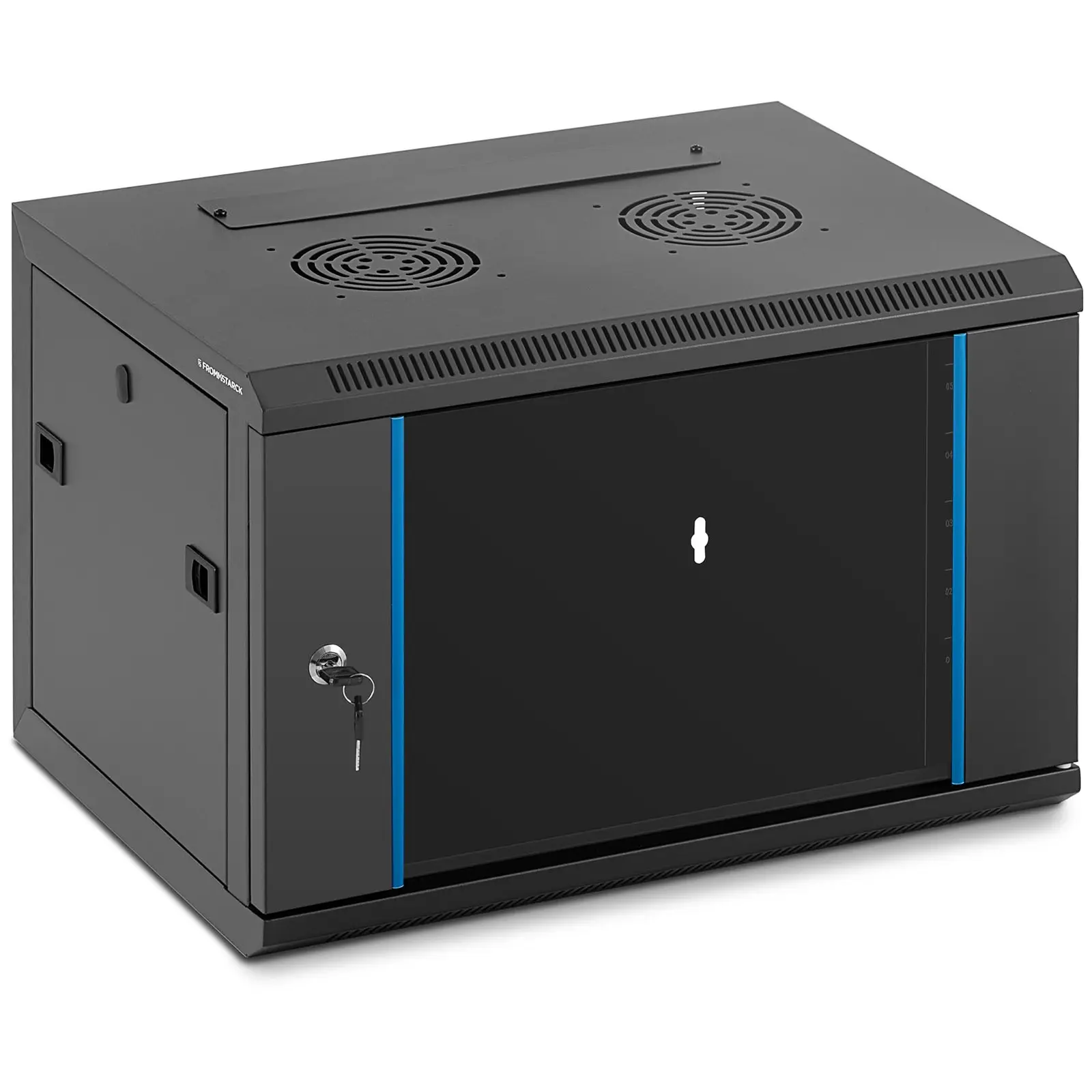 Fromm & Starck B-Ware Serverschrank - 19 Zoll - 6 HE - abschließbar - bis 60 kg - Schwarz