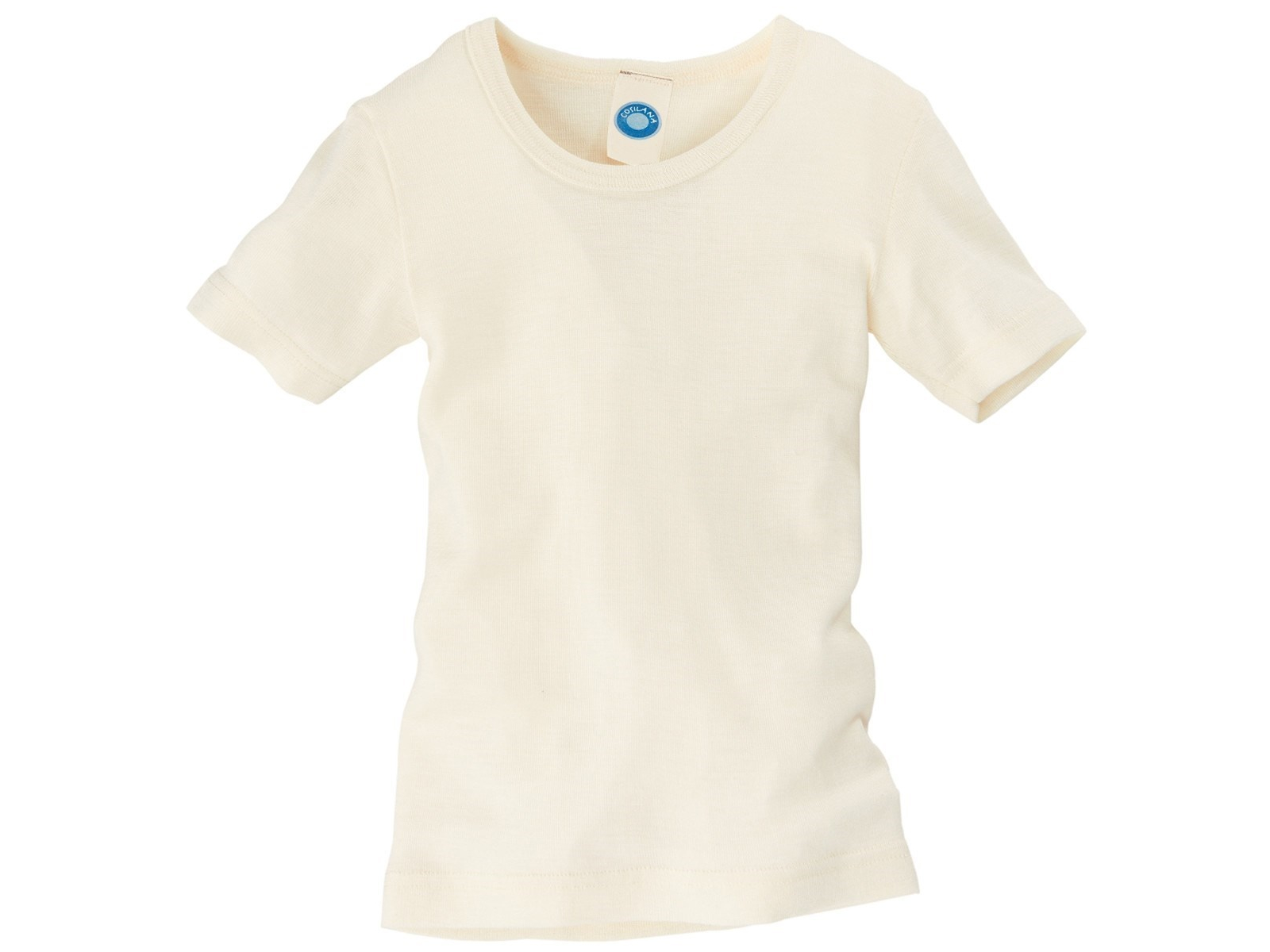 Cosilana Kinder Unterhemd Kurzarm Wolle Seide natur Gr.92