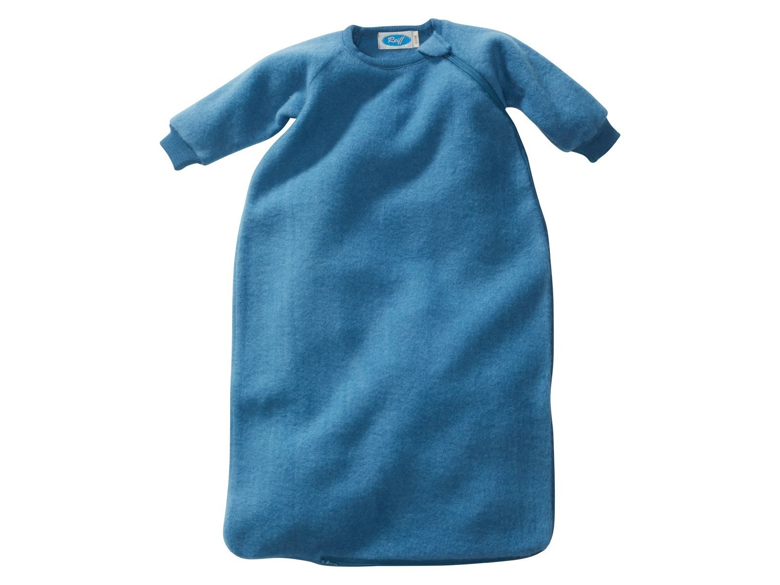 Schlafsack Baby mit Arm Bio-Merinowolle Ganzjahr pazifik Gr.74/80