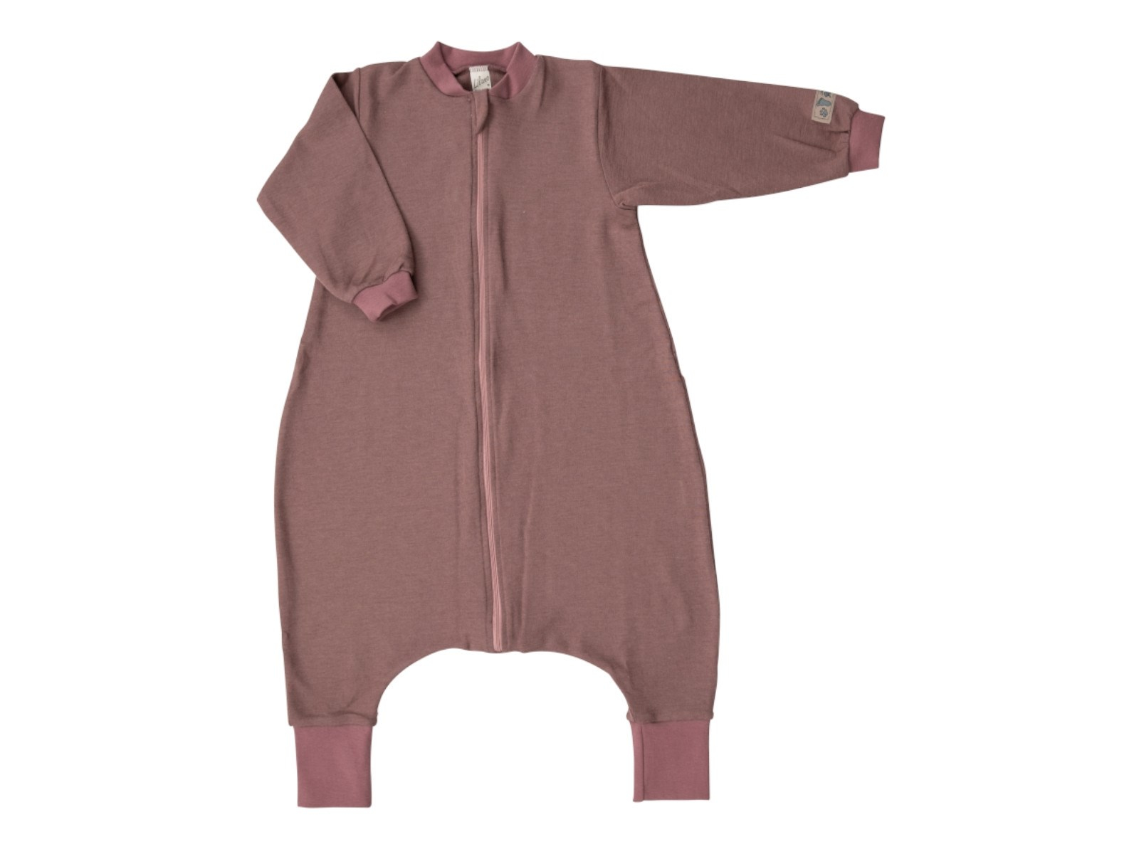 Lilano Baby und Kinder Schlafanzug mit langem Arm Wolle Seide mauve Gr.86/92