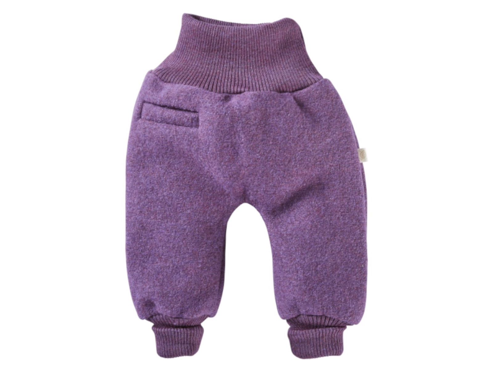 Baby Hose Bio Schurwolle Walk lila Gr.62/68