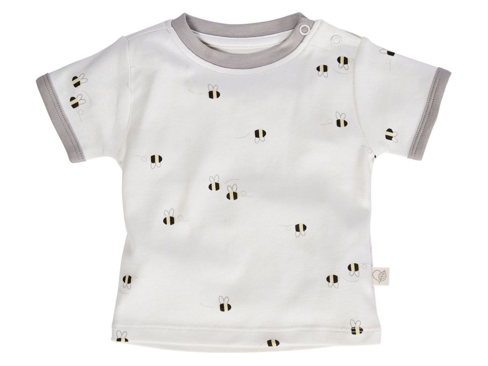 Baby T-Shirt Bio-Baumwolle Biene grau Gr.62/68