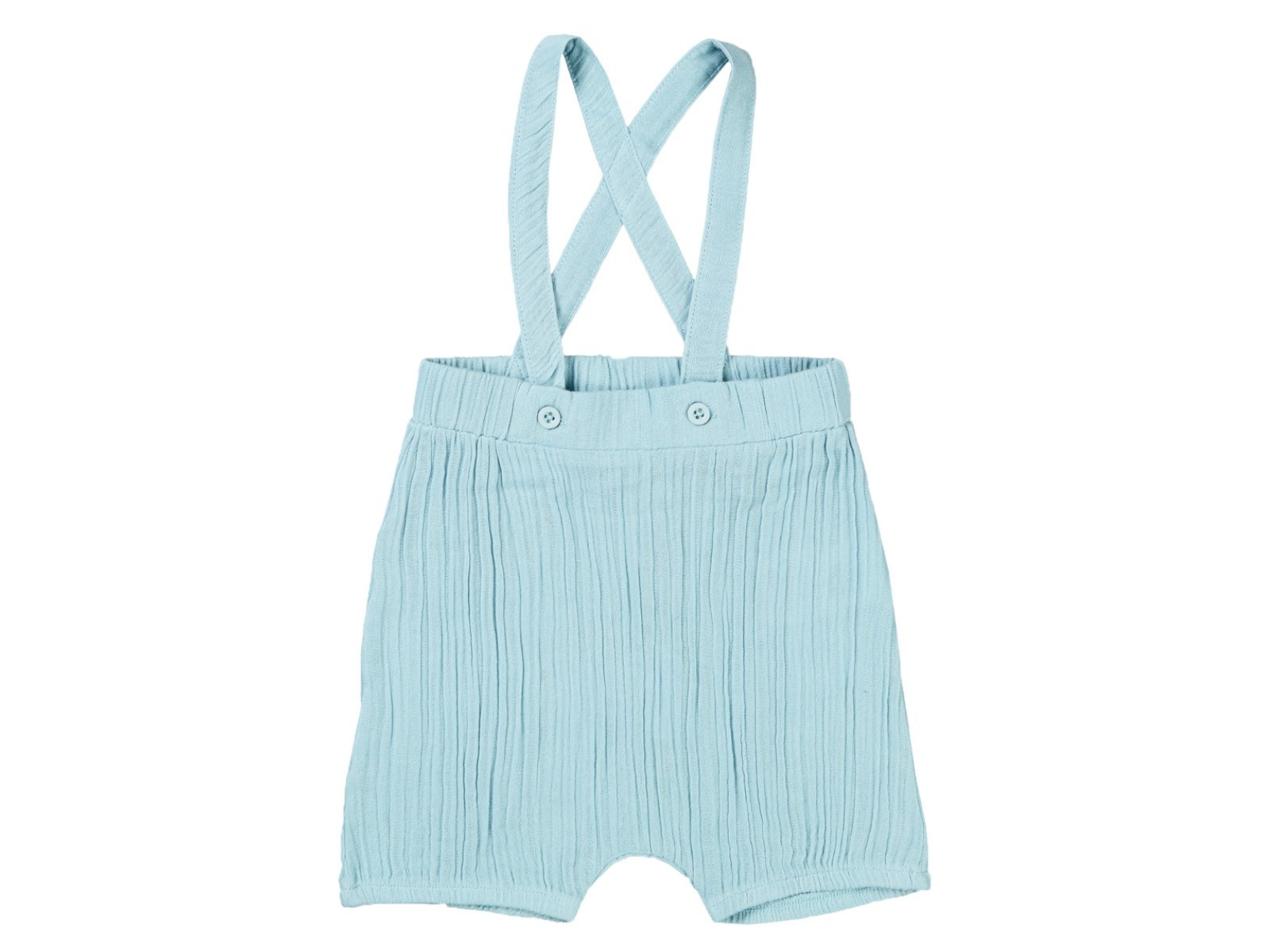 Sense Organics Baby Latzhose Musselin dusty blue Gr.86 (12-18 Monate)