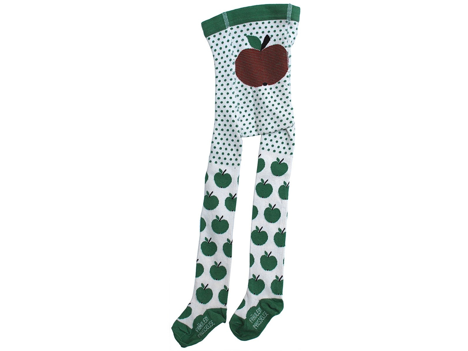 Baby und Kinder Strumpfhose Apfel grün Gr. 62/68